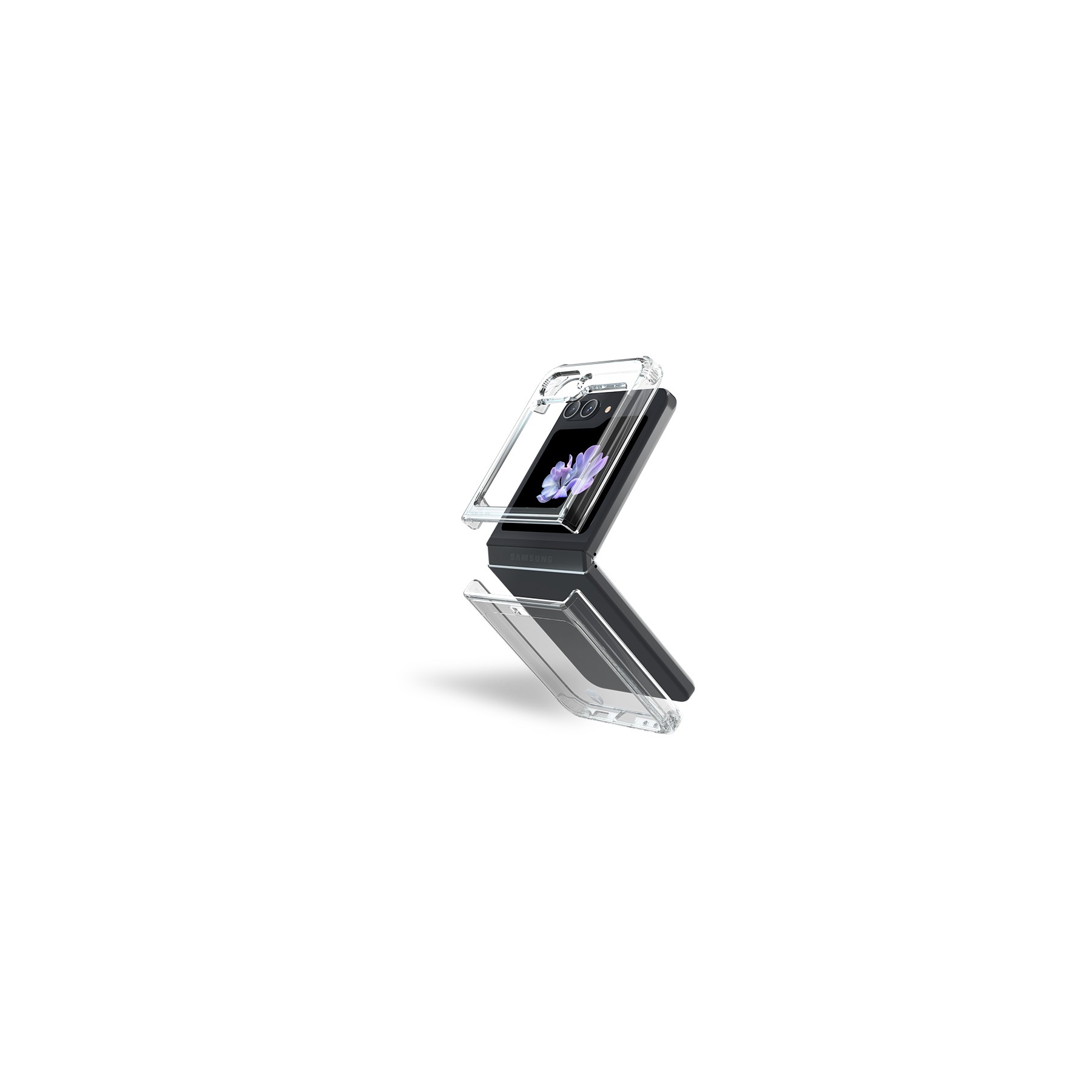 Coque FORCE CASE Z Flip 5 Duo Transparent