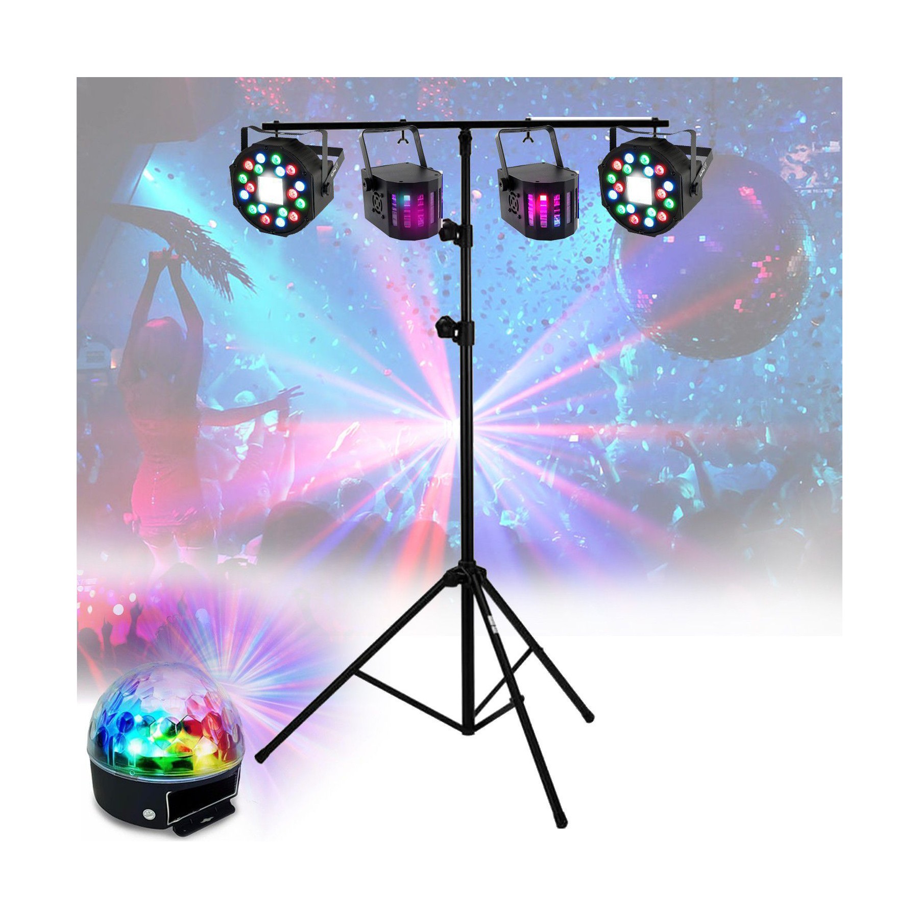 Jeu de lumières PARTY LIGHT&SOUND SL002-LIGHT 5 Jeux LUMIERES LED,Portique