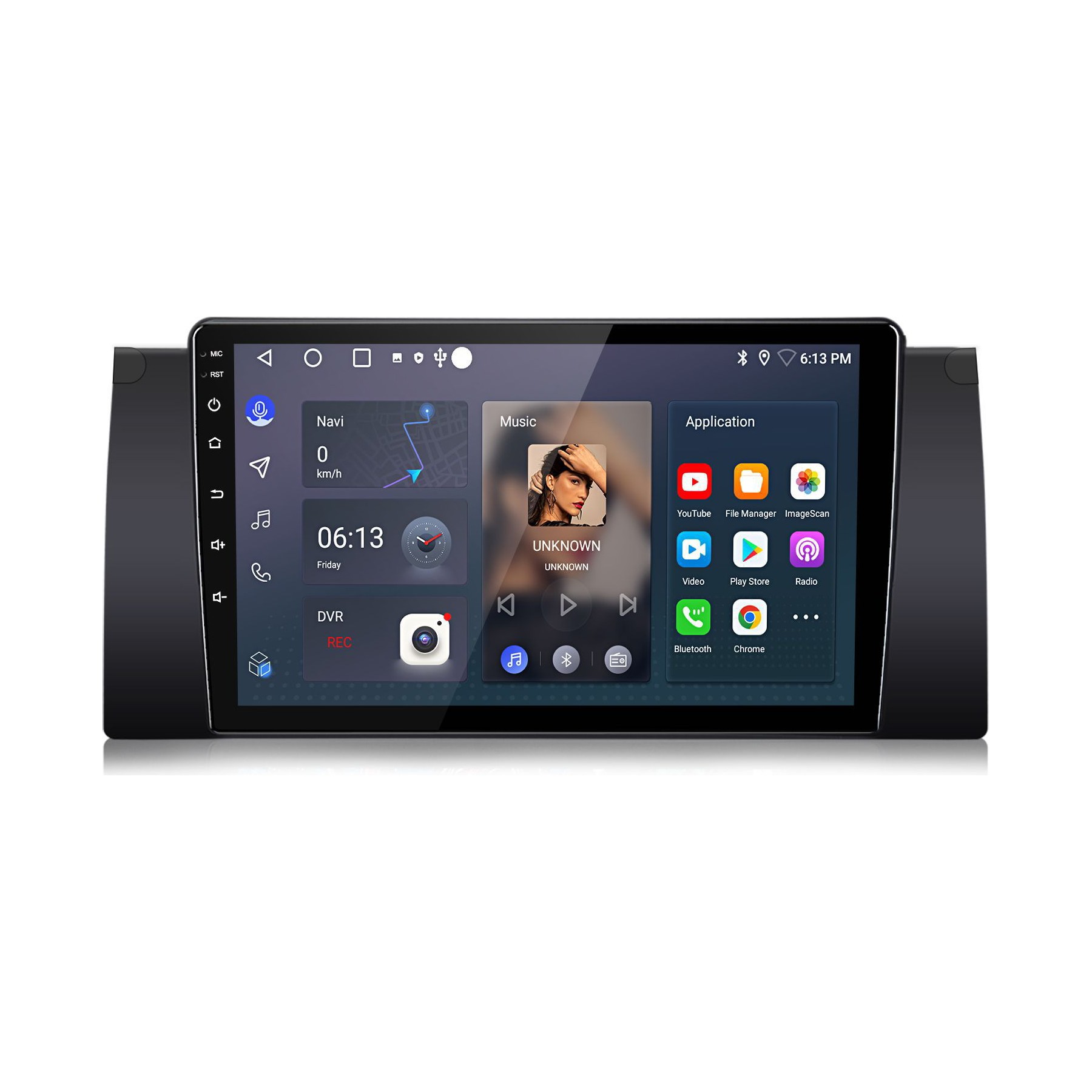 Autoradio connecté JUNSUN pour BMW 5er E39 X5 E53 6+128G Carplay