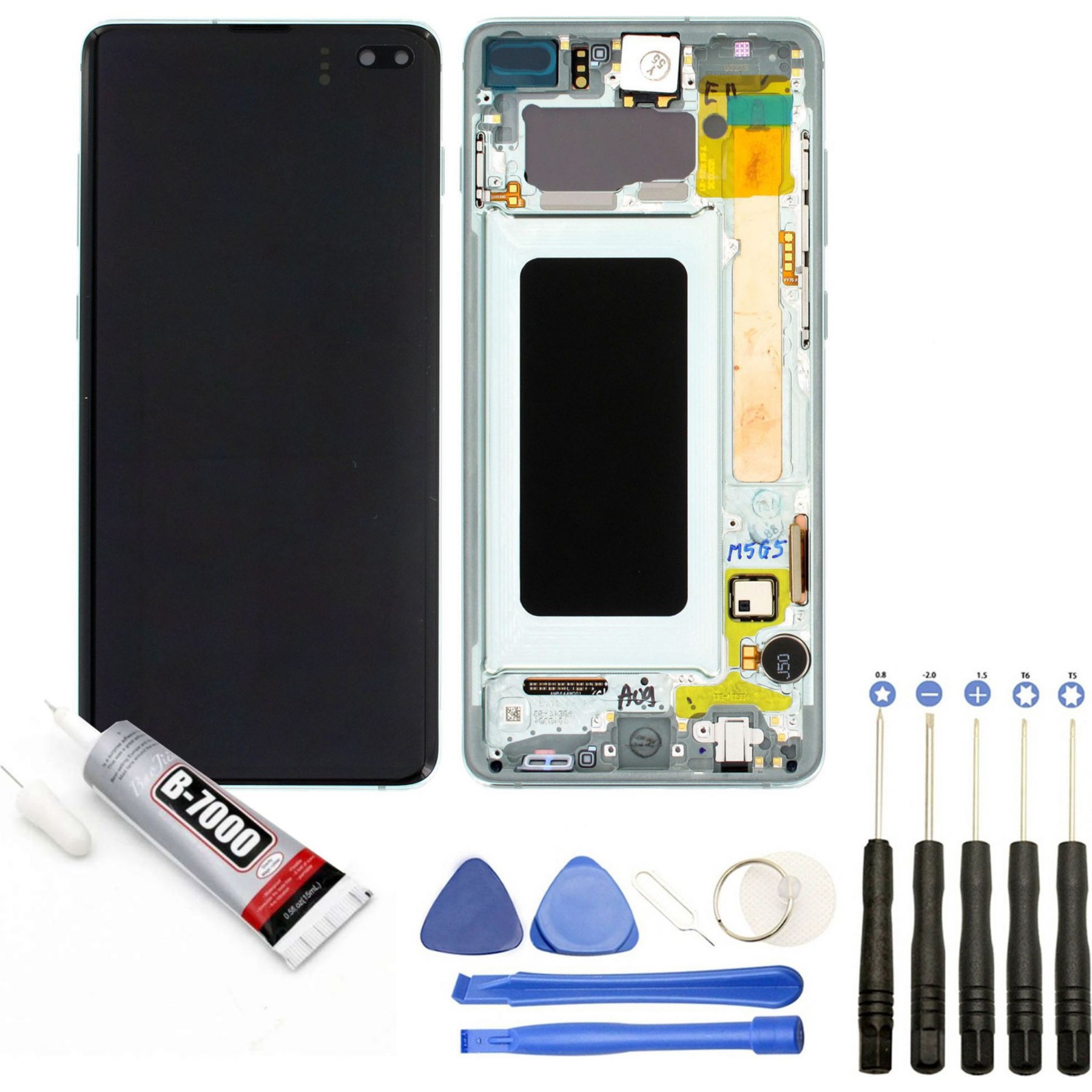 VISIODIRECT Vitre+LCD pour Samsung Galaxy S10+