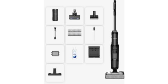Aspirateur laveur TINECO Floor One S7 Switch Stretch premium Noir