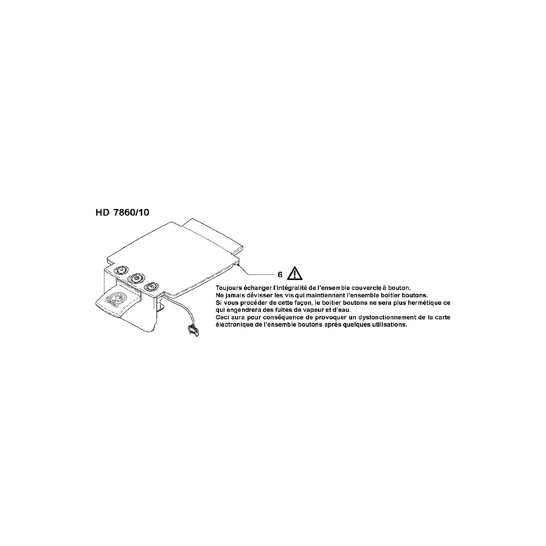 Kit de réparation PHILIPS ensemble ouverture gris