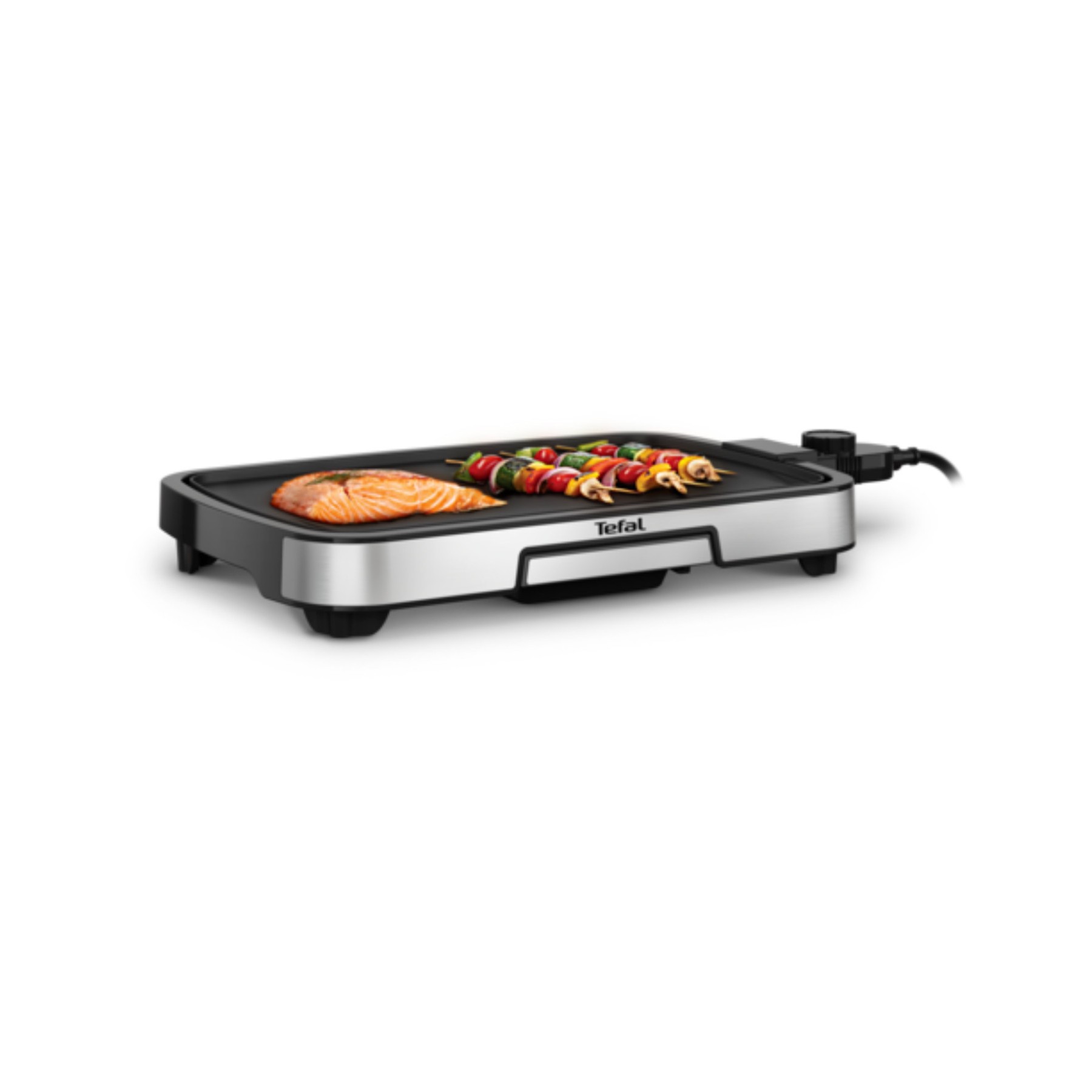 Plancha électrique TEFAL CB630D10 inox à poser, 44x23 cm