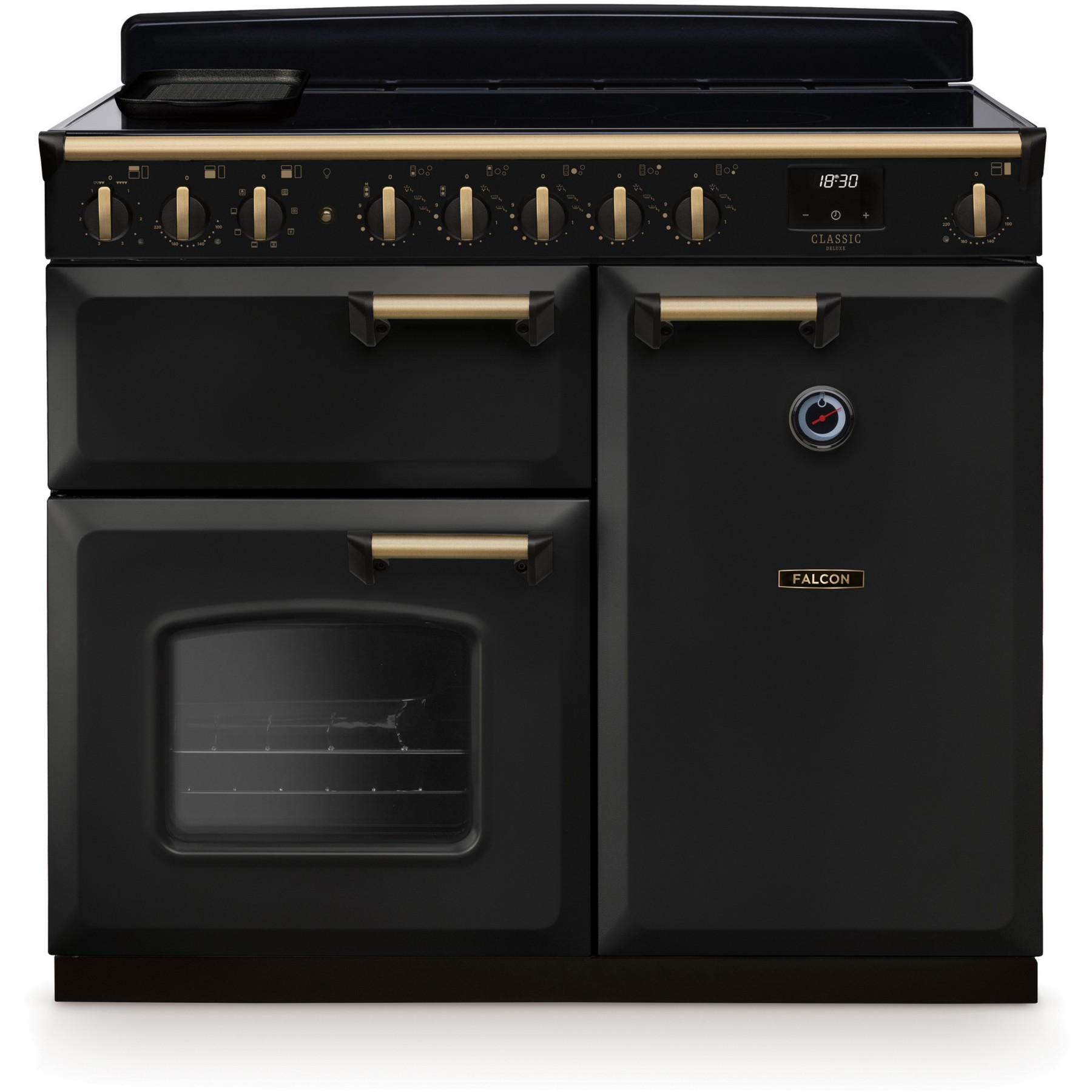 Piano de cuisson induction FALCON NGC TAB IND 100 CM CHARBON LAITON ANTIQU