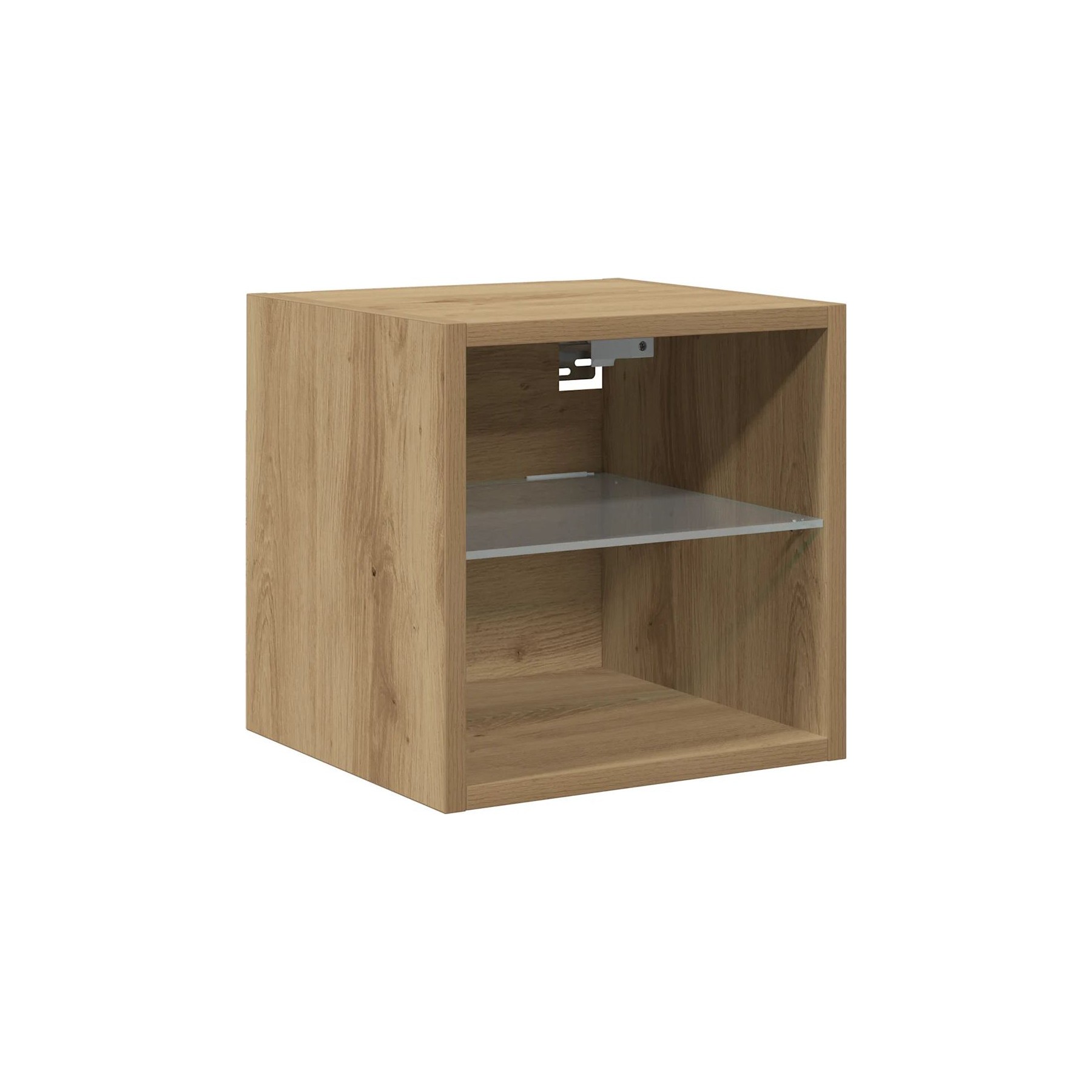 Meuble TV HELLOSHOP26 Meuble TV mural polyvalent avec lumières