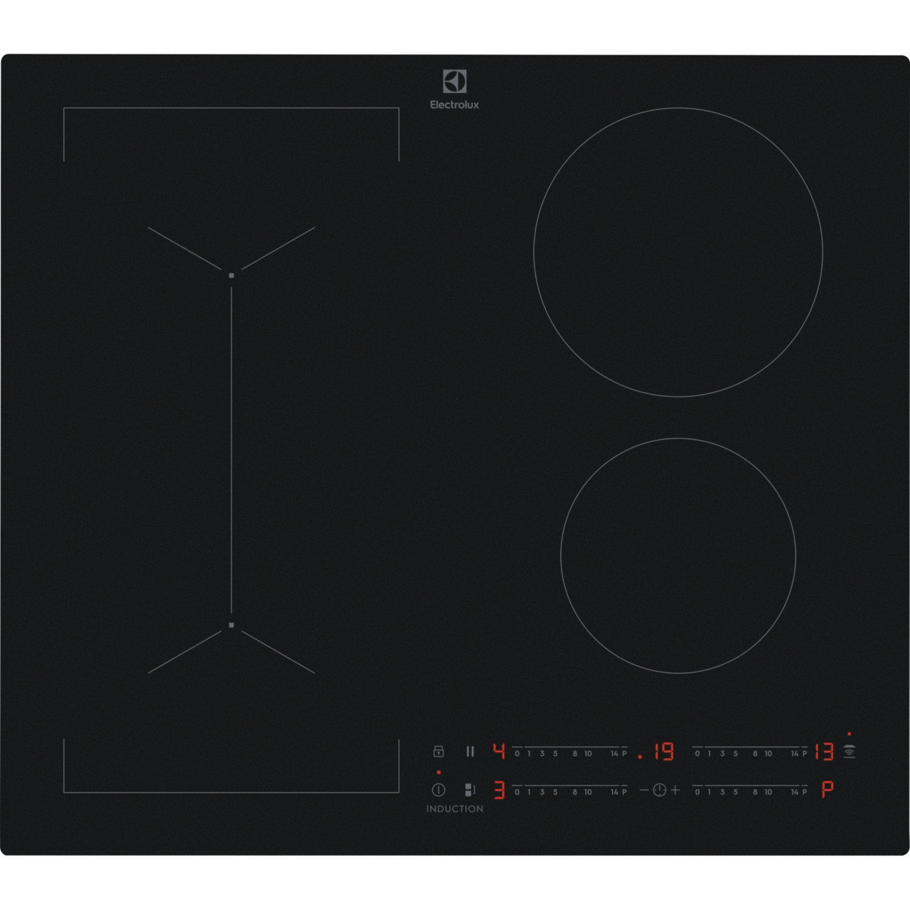 Plaque induction ELECTROLUX EIV63443CT SaphirMatt SE- Anti-rayures et Zone Flex