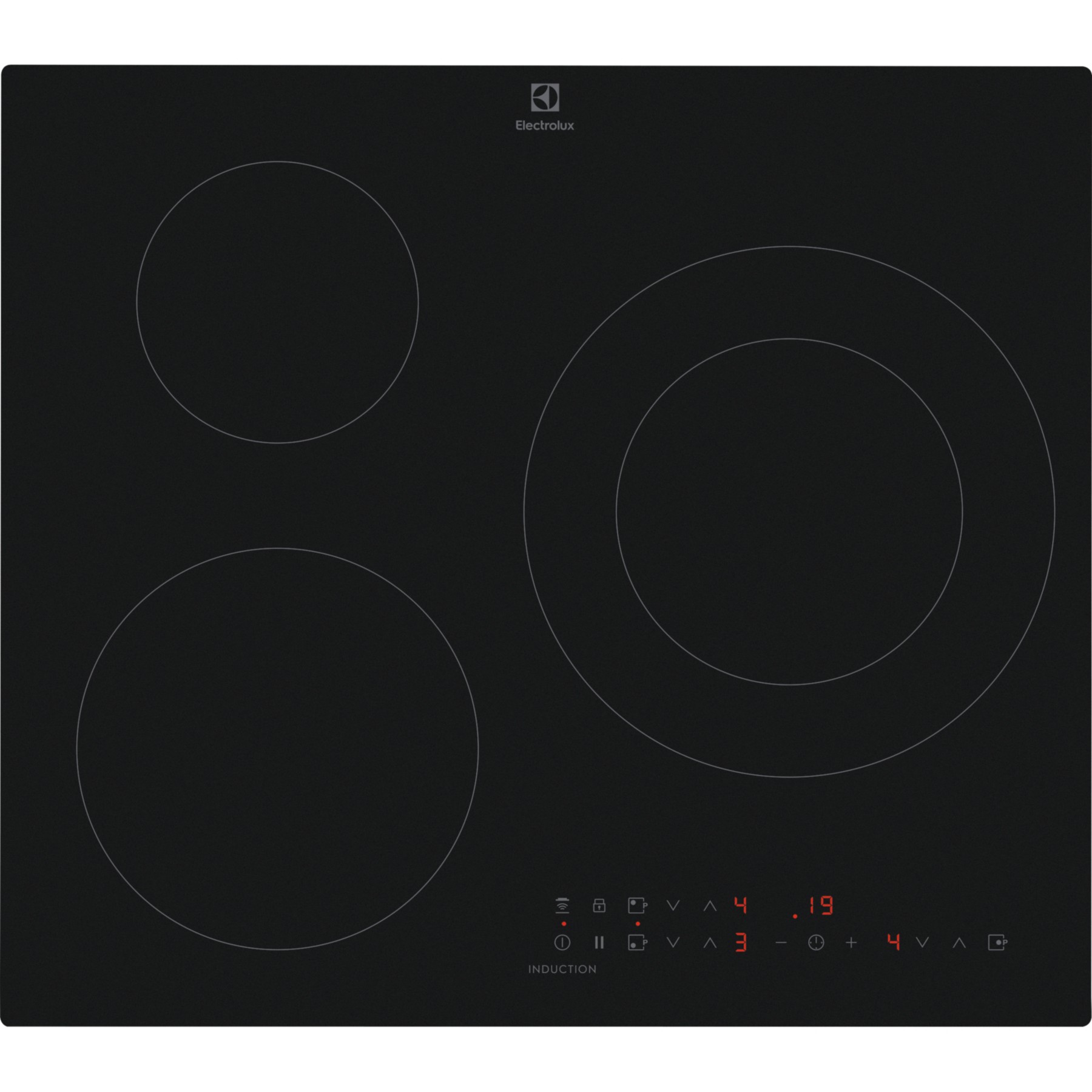 Plaque induction ELECTROLUX EIT60336CT SaphirMatt SE- Verre Anti-rayures 3 foyers