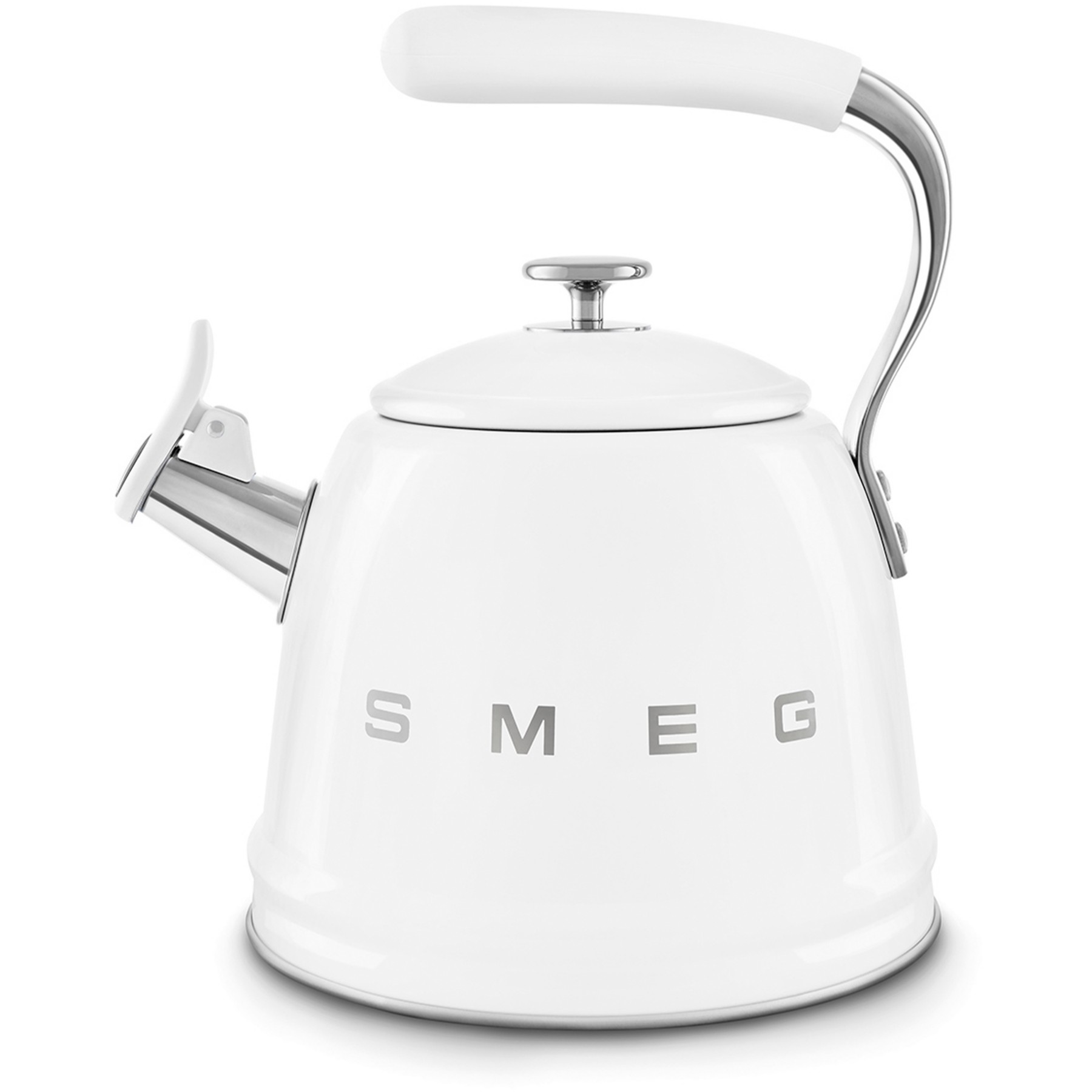 Bouilloire SMEG sifflante 2.3L blanc
