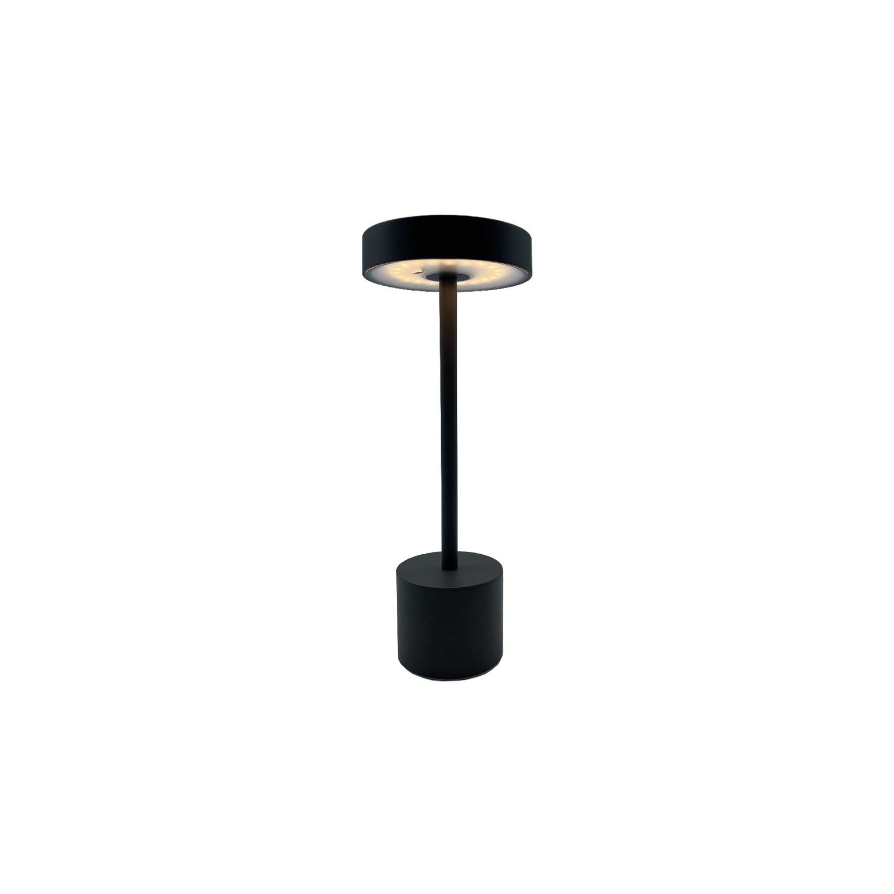 Lampe de table LUMISKY de table sans fil touch LED gris foncé