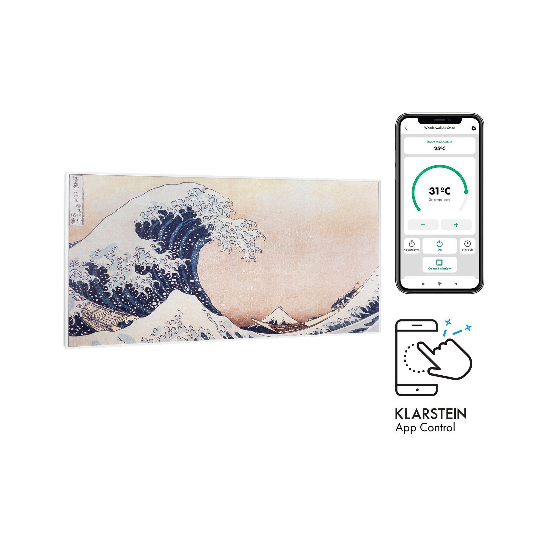 Chauffage infrarouge KLARSTEIN Wonderwall Air Art Smart 120cm