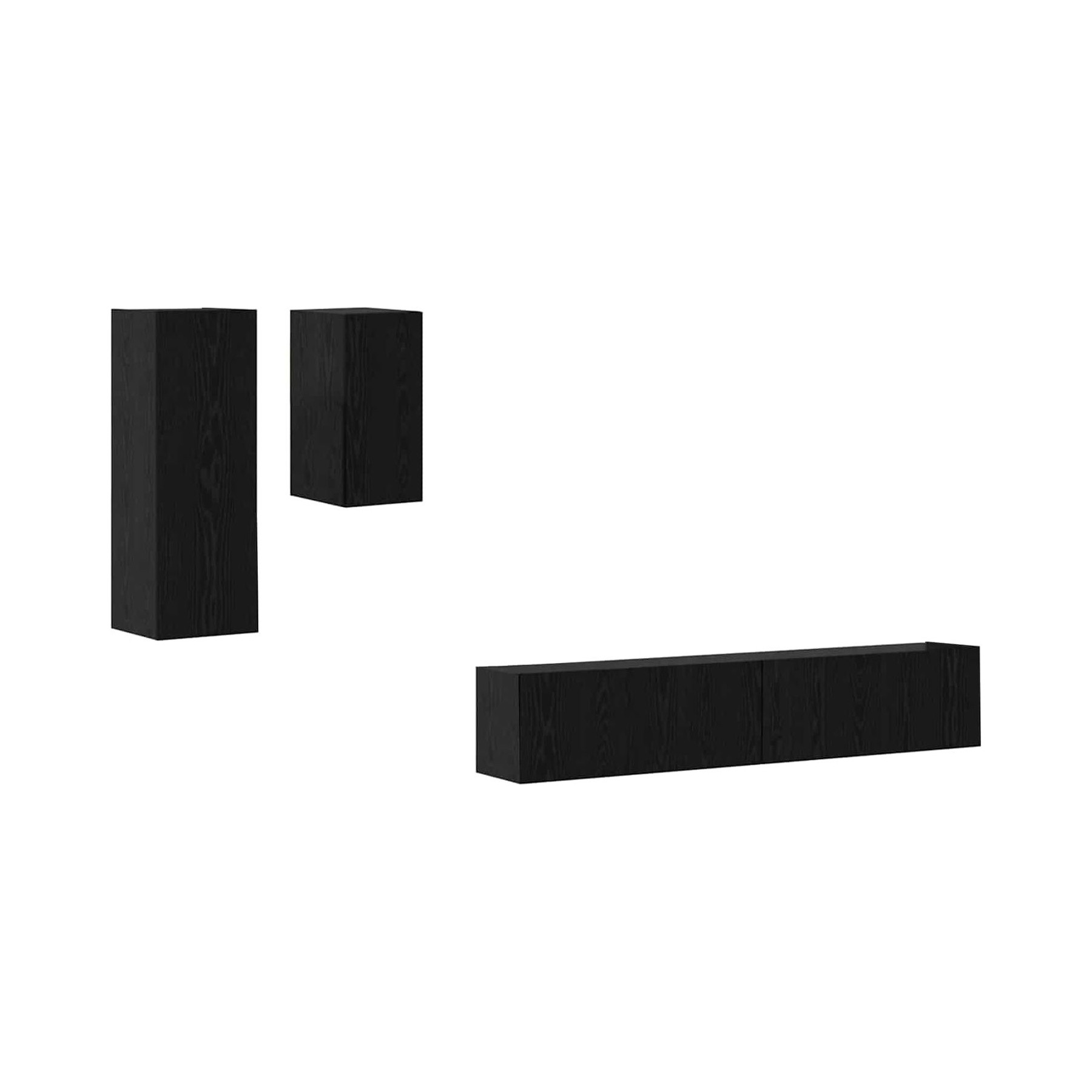 Meuble TV HELLOSHOP26 Meuble TV mural rectangulaire moderne av