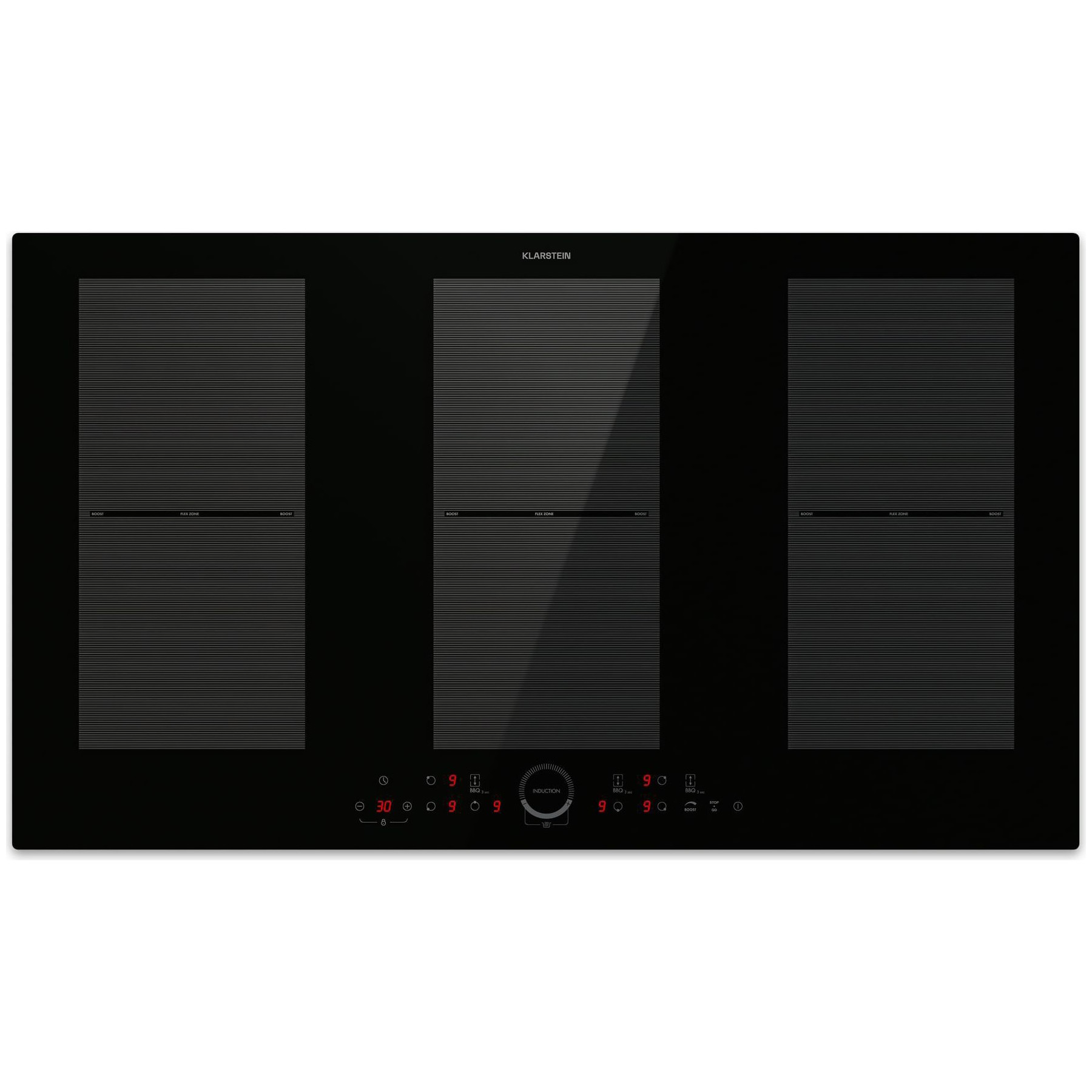 Plaque induction KLARSTEIN Delicatessa 90 cm 6 zones 10500W noire