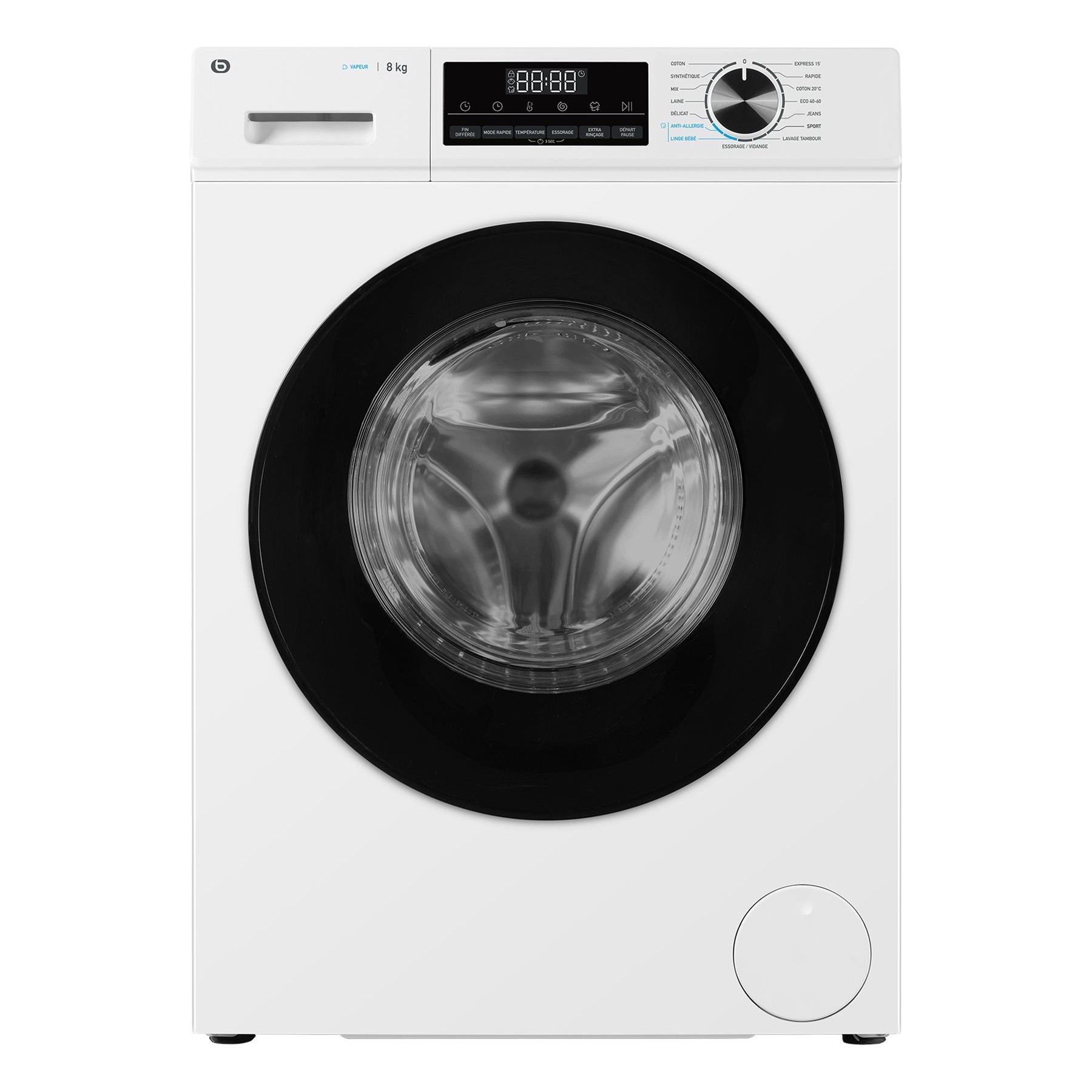 Lave linge séchant hublot ESSENTIELB ELS86-3b - 8/6 kg - 1400 tr/min - Classe A - Moteur induction