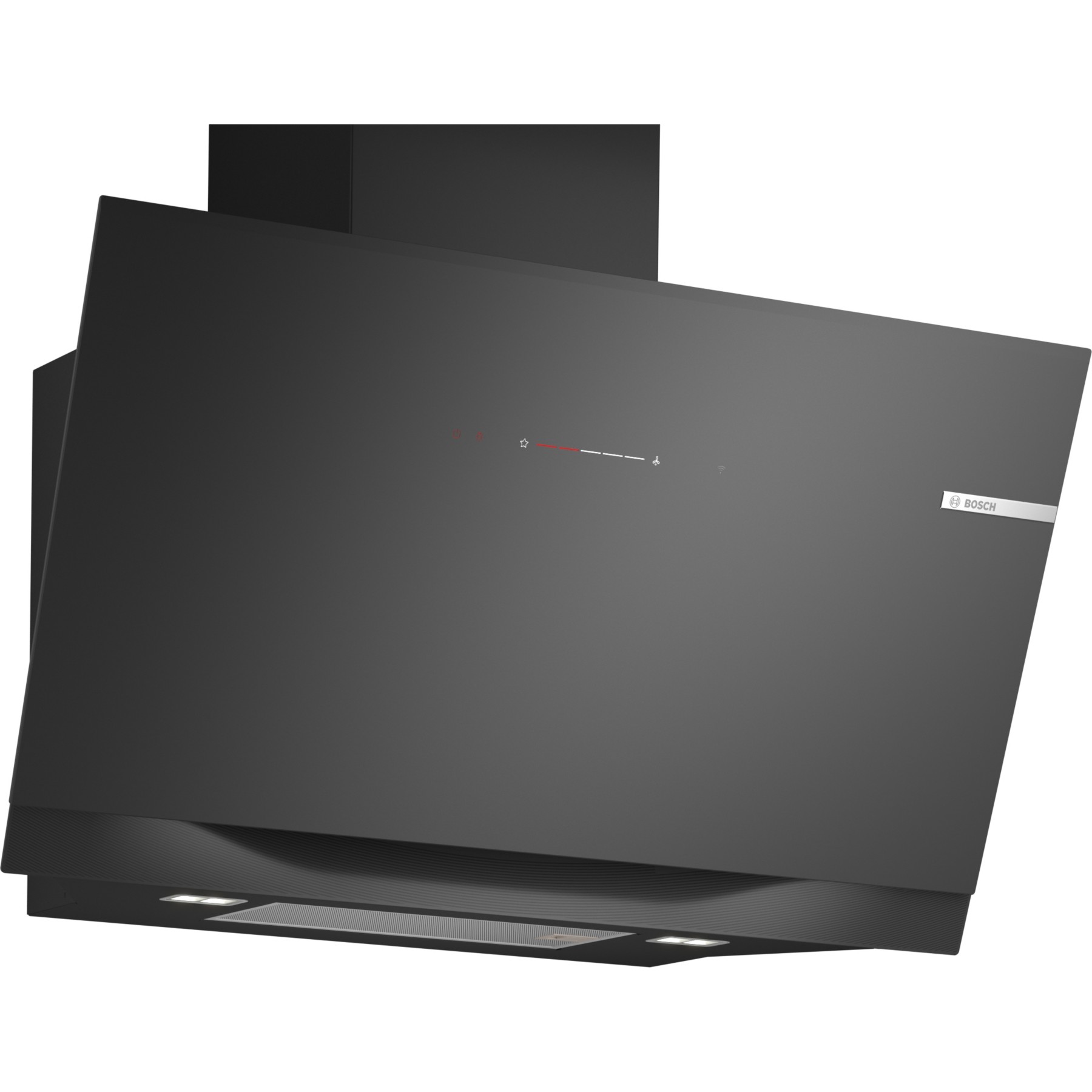 Hotte décorative murale inclinée BOSCH DWK91LT60, Série 8, Capteur PerfectAir