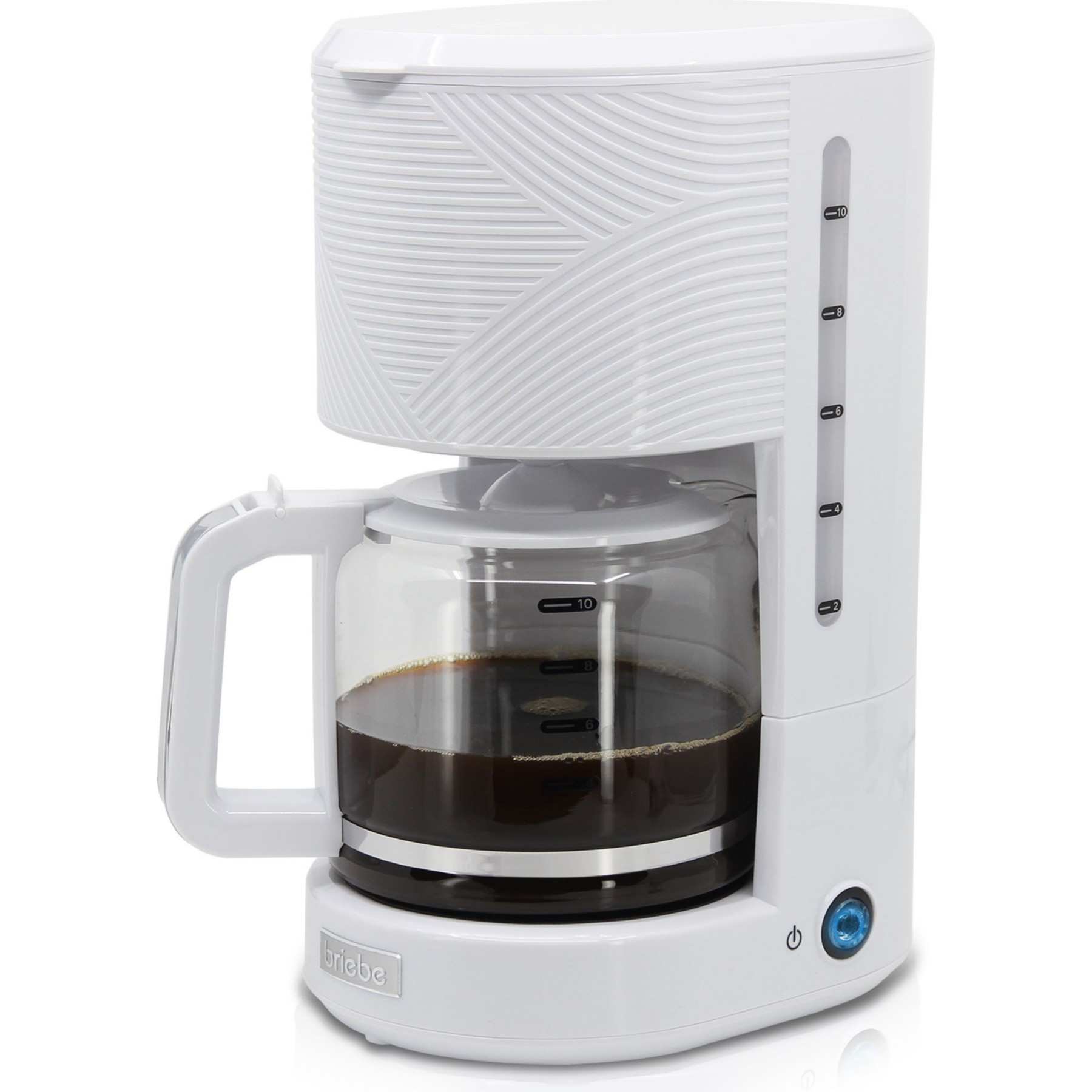 Cafetière filtre BRIEBE Elegance 10 Tasses, 1,25L CM1171WHT