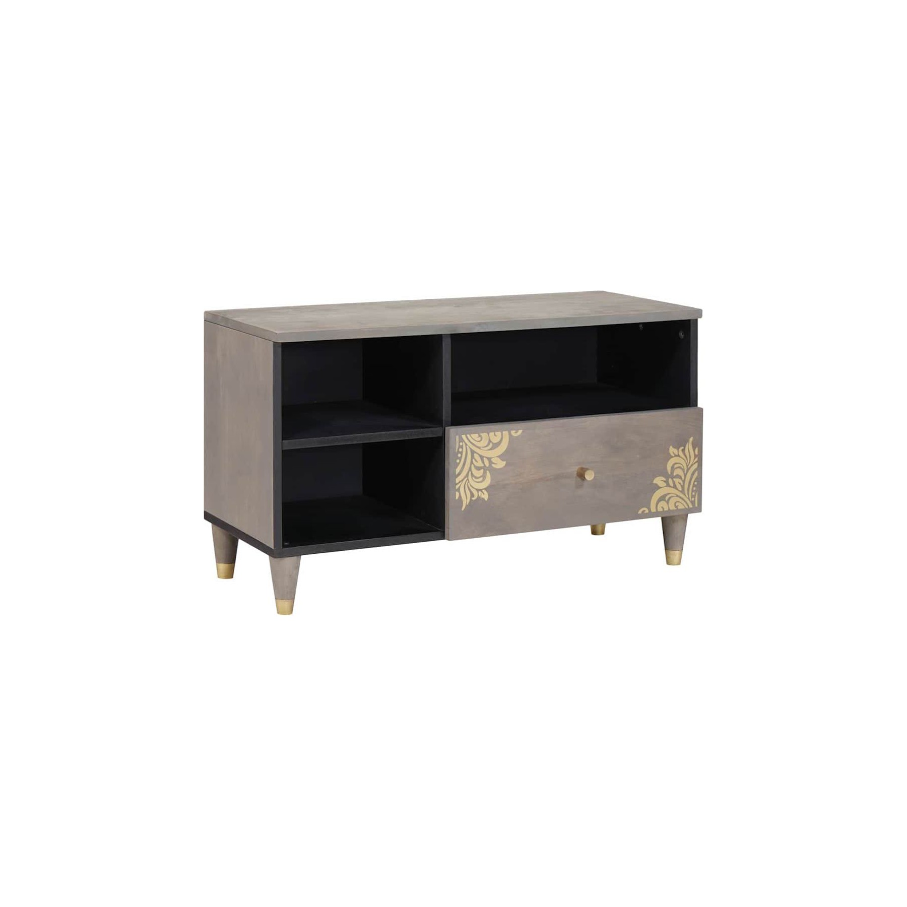 Meuble TV HELLOSHOP26 Meuble TV rectangulaire moderne 80 x 33