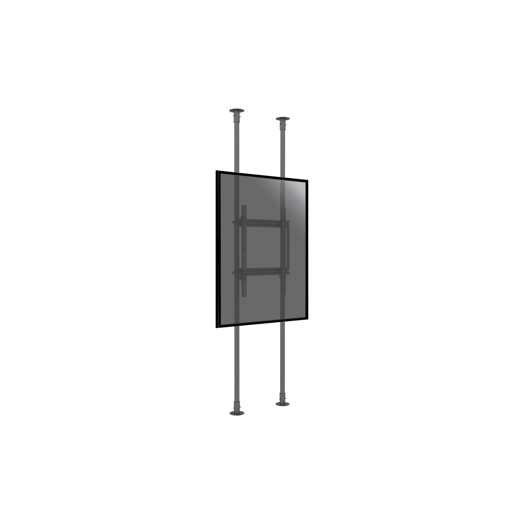 Pied TV KIMEX sol-plafond TV 50"- 100", Hauteur 300cm