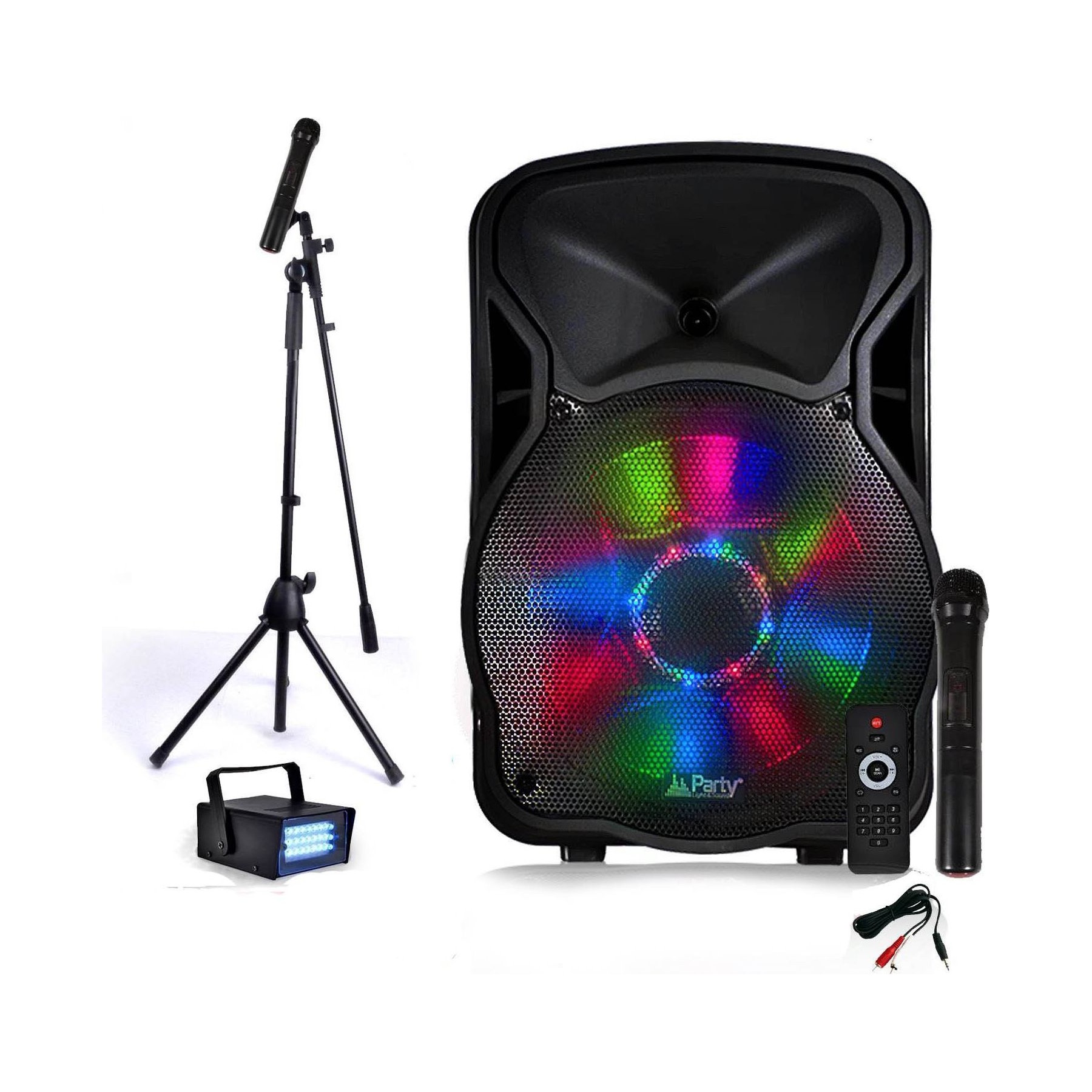 Pack sono PARTY LIGHT&SOUND Enceinte Mobile Batterie PARTY5-LED 800W