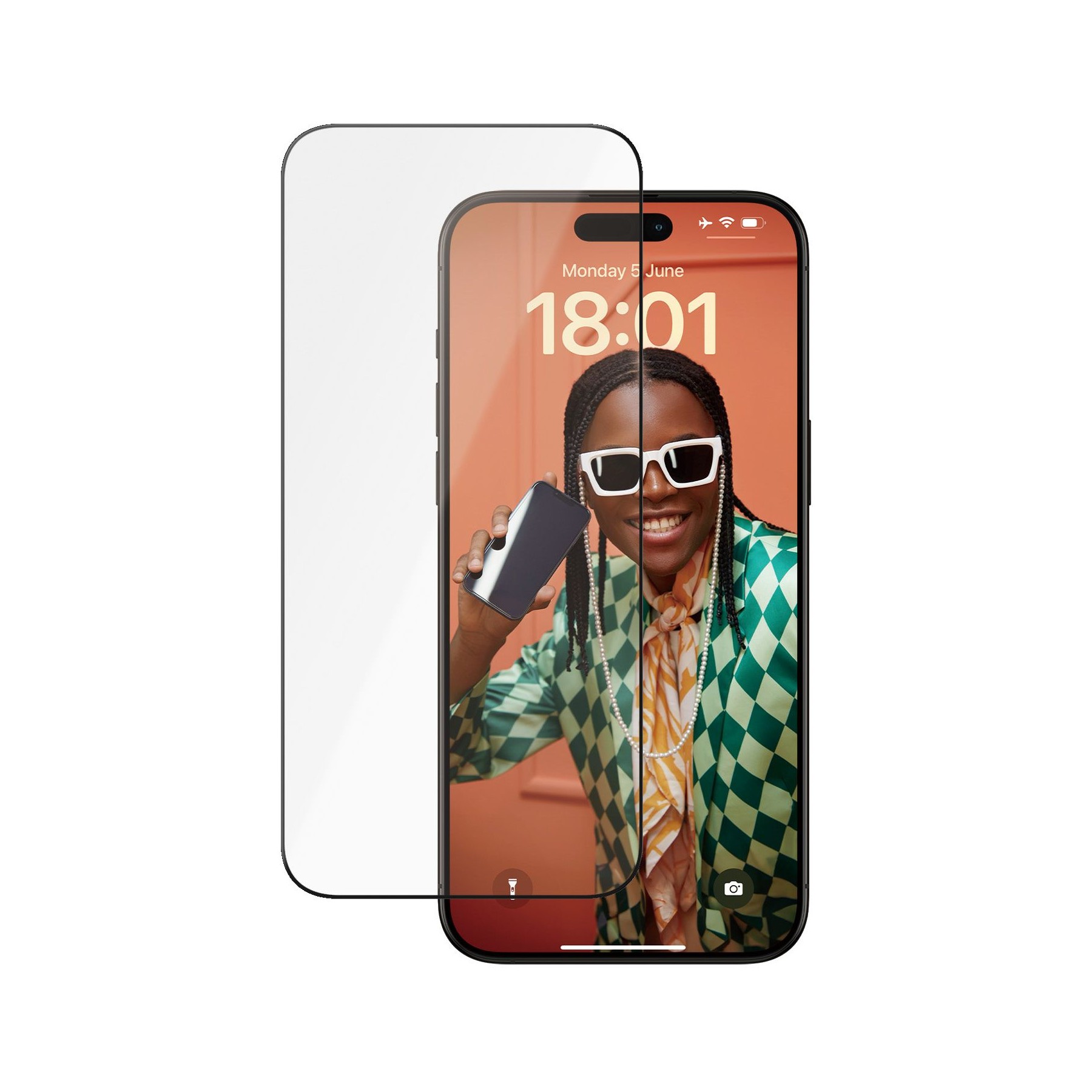 Protège écran PANZERGLASS iPhone 15 Pro Max verre trempé Ceramic