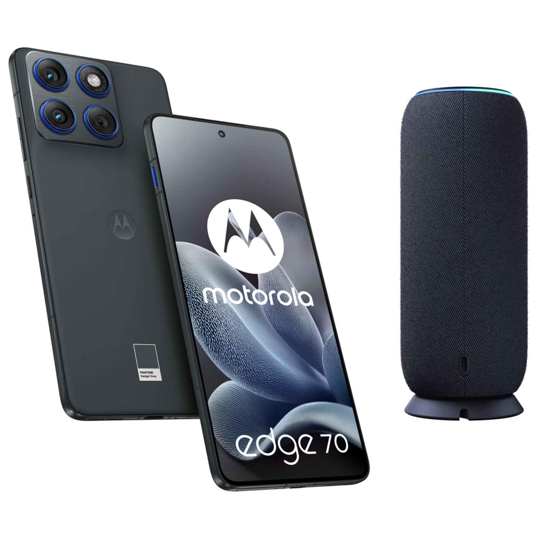 Smartphone MOTOROLA Pack Edge70 5G 512Go Gris + Enceinte Sound Flow