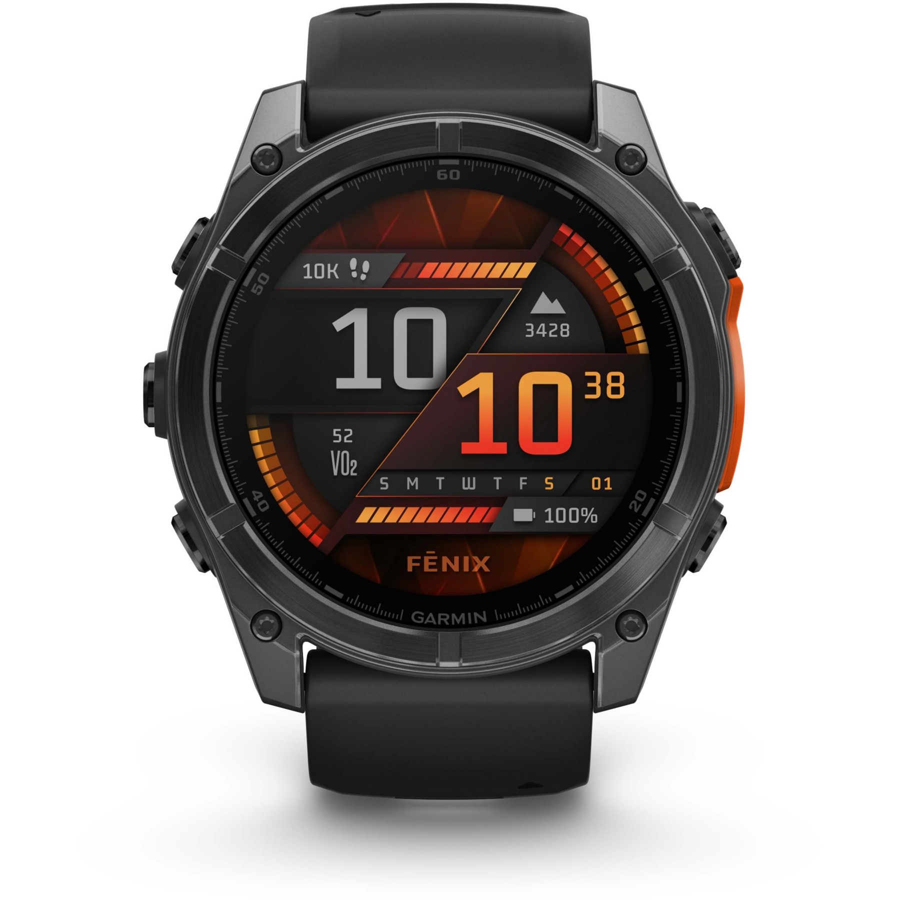 Montre sport GARMIN Fenix 8 Multisports GPS AMOLED IP6X BT Wi-Fi 51 mm Noir / Noir