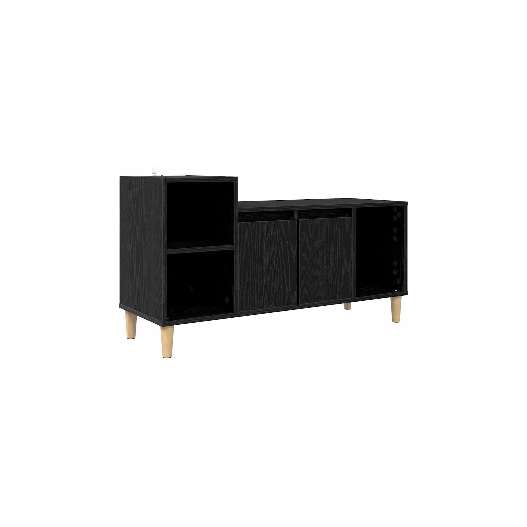 Meuble TV HELLOSHOP26 Meuble TV rectangulaire avec 2 portes et