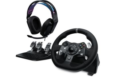 Volant + Pédalier LOGITECH Volant G920 + Casque G335 Noir