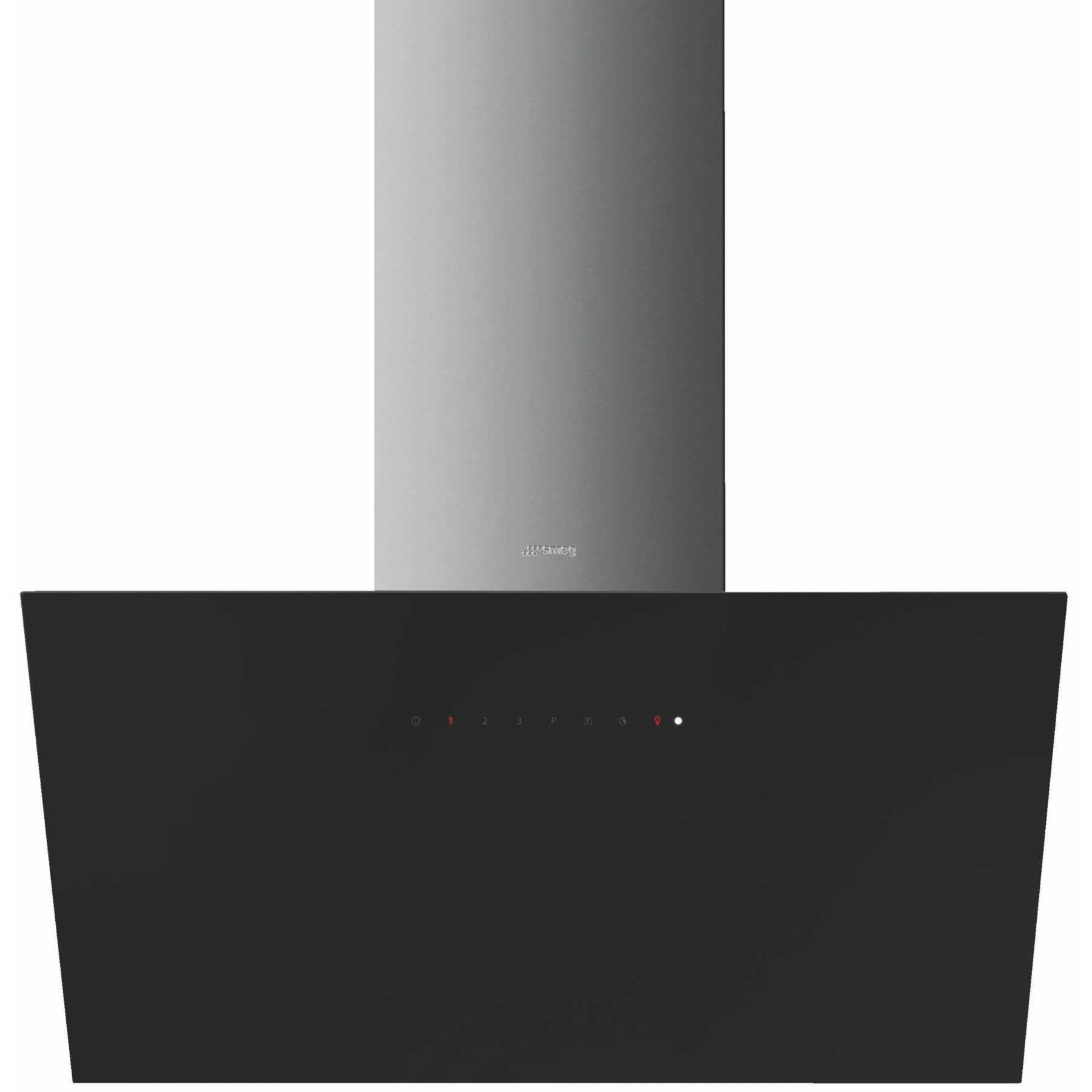 Hotte décorative murale inclinée SMEG KICV90BL2