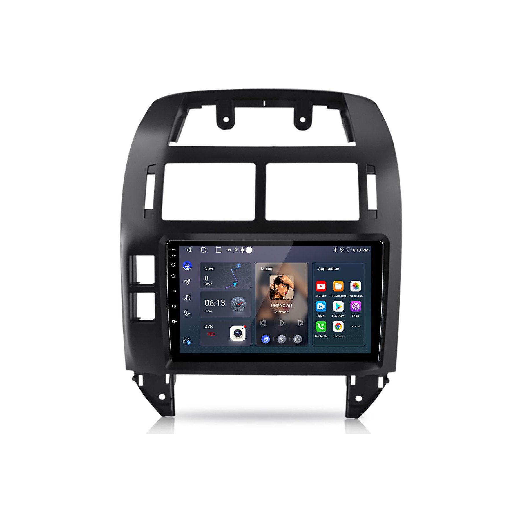 Autoradio connecté JUNSUN pour VW POLO 2001-2009 4+64G SWC Carplay