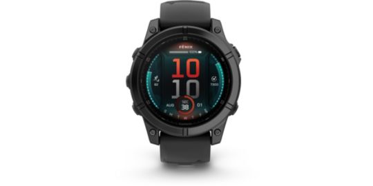 Montre sport GARMIN Fenix E 47mm Gris Acier bracelet noir
