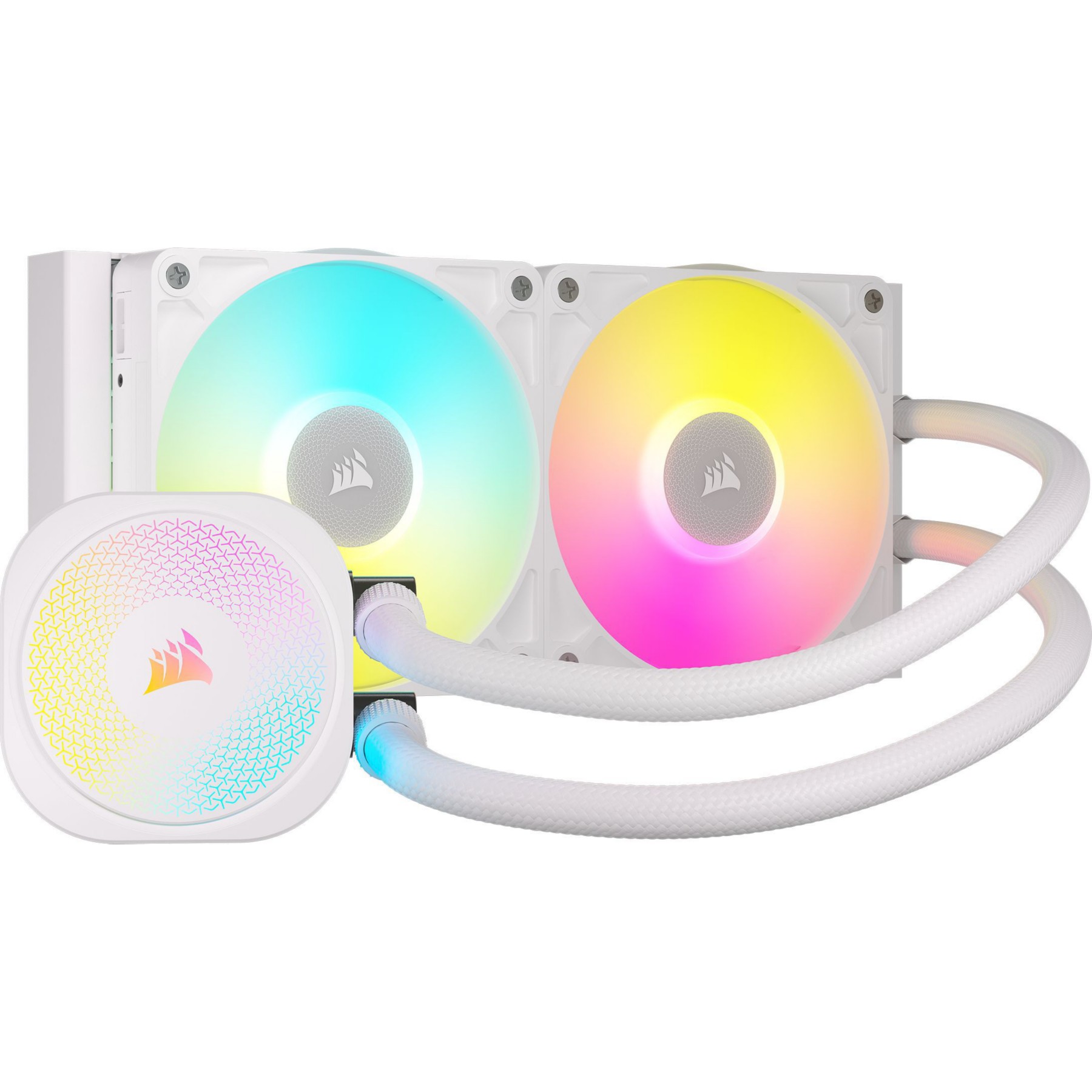 Kit de refroidissement CORSAIR iCue Link Titan RX - 240 mm Blanc