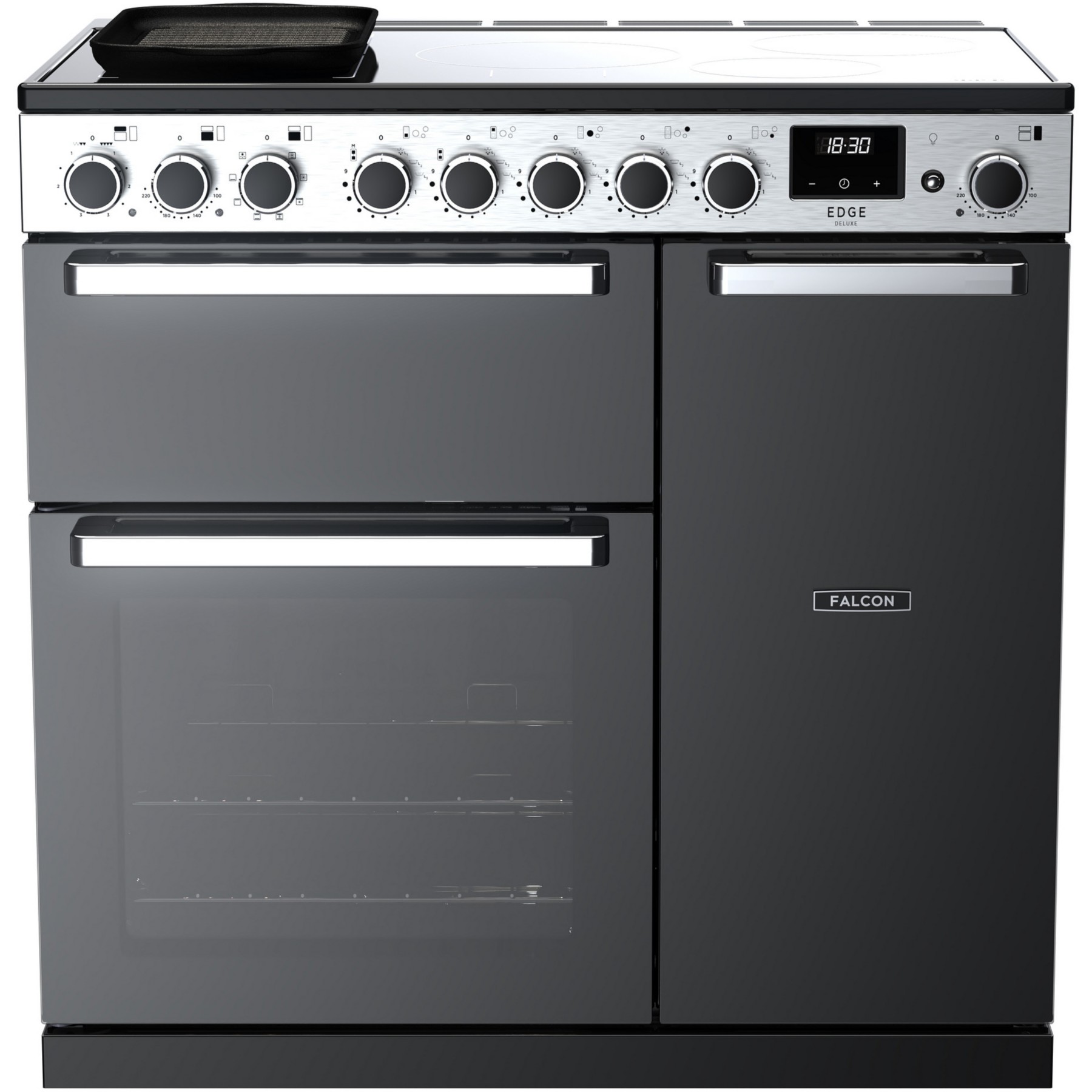 Piano de cuisson induction FALCON EDGE DELUXE  TAB IND 90 CM VERRE NOIR CH