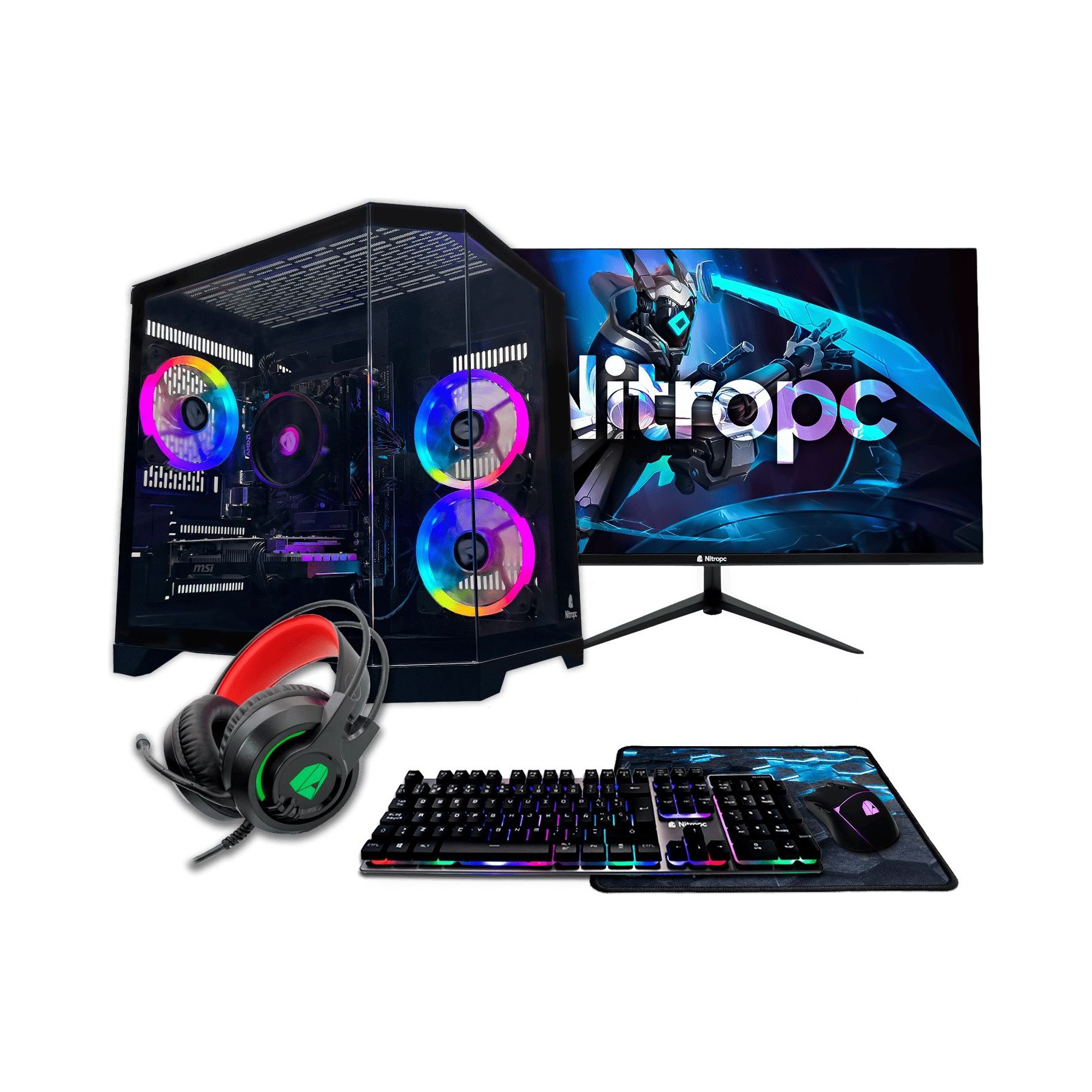 PC Gamer NITROPC P.Avancé R5 5500 RTX5060 16Go 1To W11P
