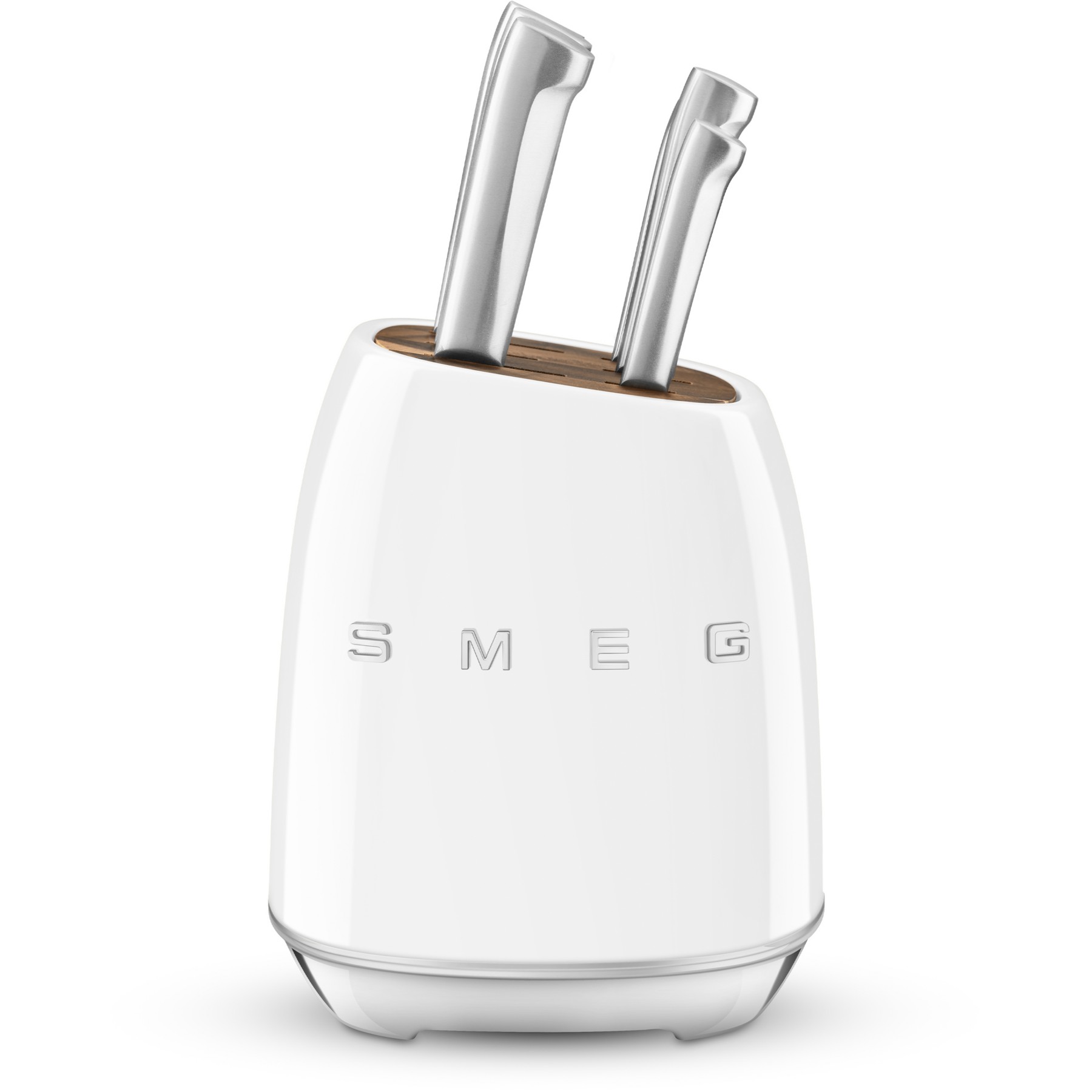 Bloc couteaux SMEG 6 couteaux multi-usage blanc