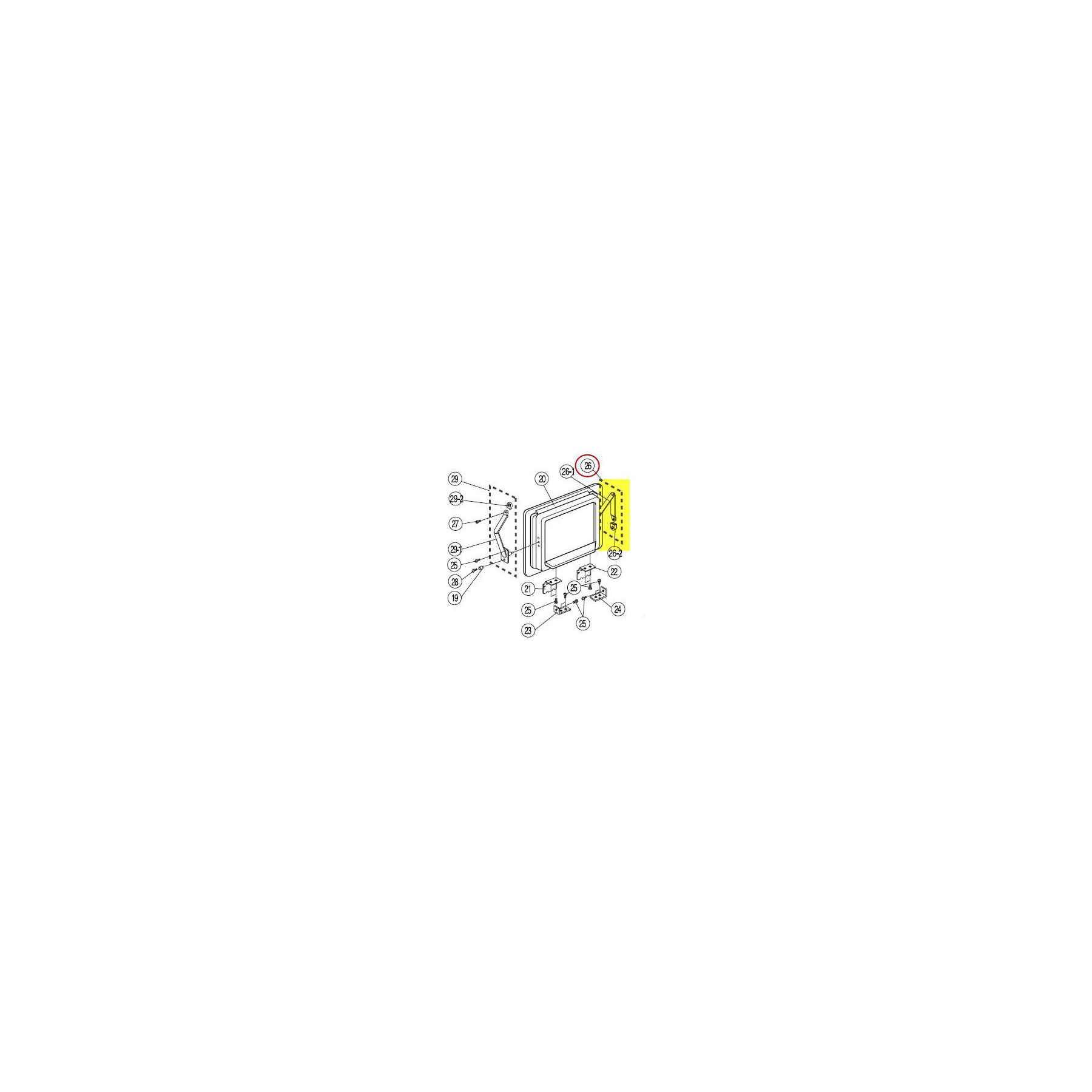 Pièce détachée SAMSUNG bras articule gauche porte bar