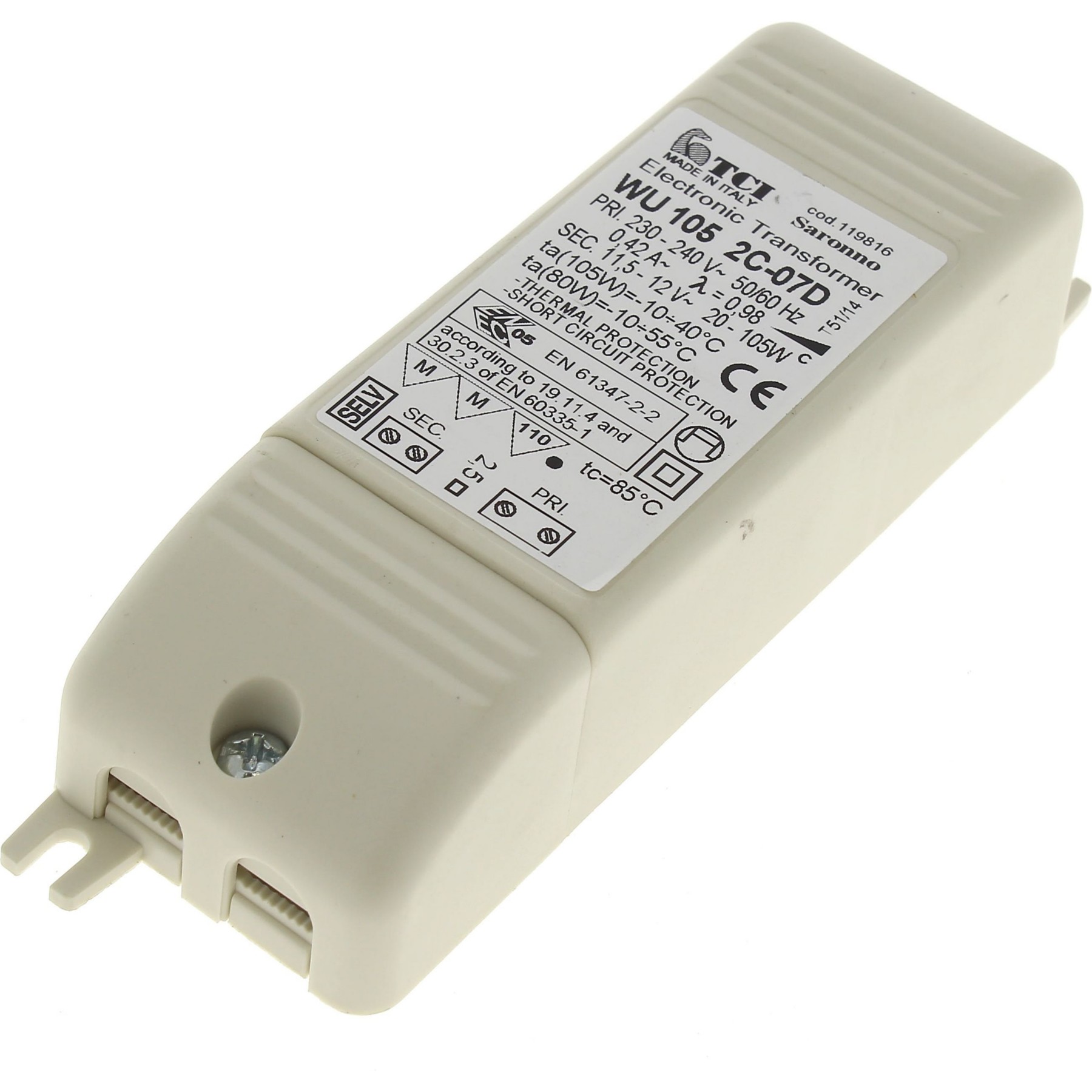 Chargeur ELECTROLUX Transformateur wu105 2c-07d