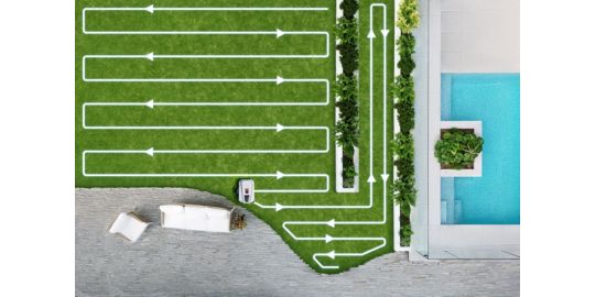 Robot tondeuse ECOVACS GOAT A1600 sans fil périphérique, 1600 m² de superficie, coupe bordures TruEdge