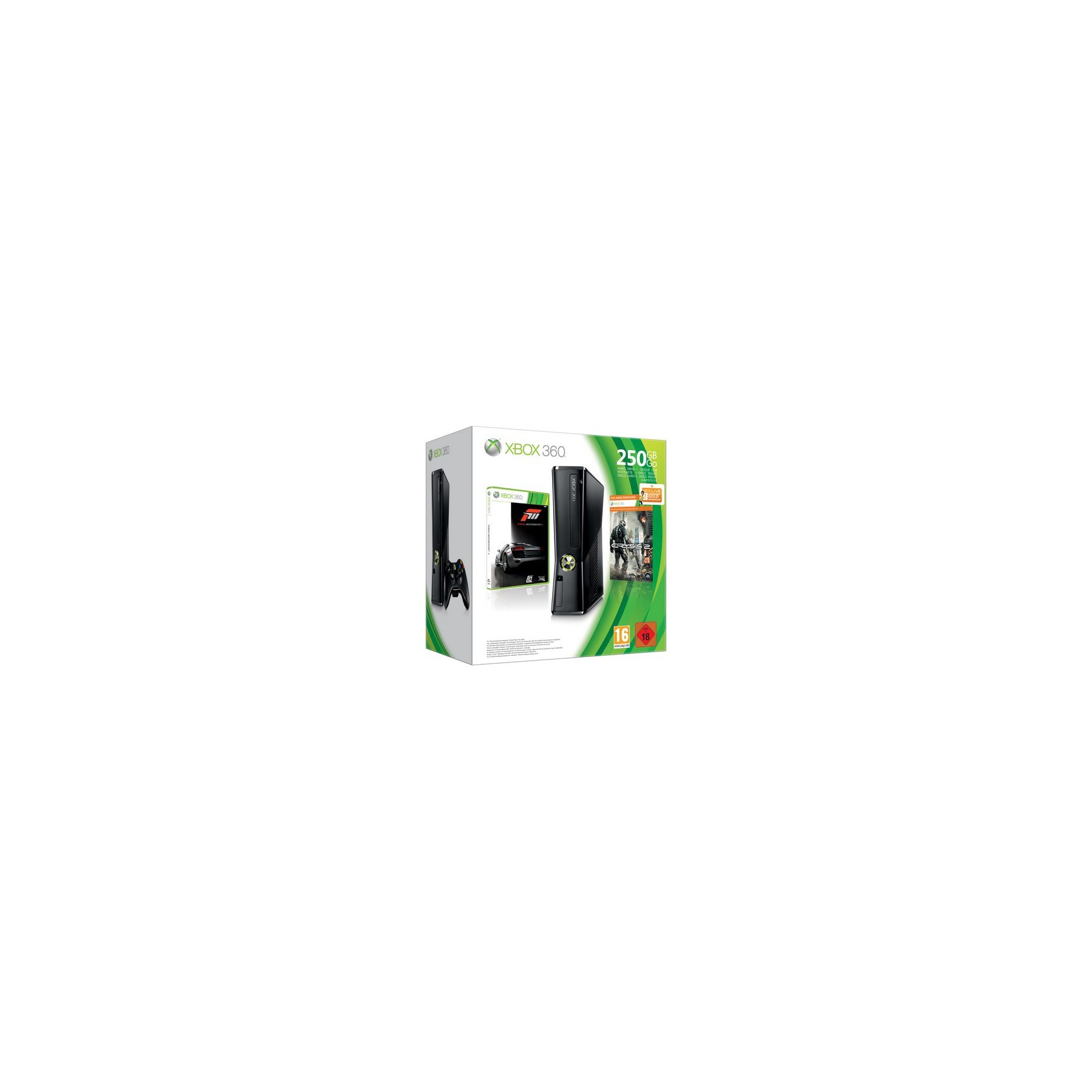 Console MICROSOFT XB360 250G Forza3/Crysis2 Reconditionné