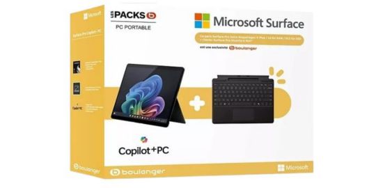PC Hybride MICROSOFT Pack Surface Pro 13" Snapdragon X plus 16 Go RAM LPDDR5x SSD 512 Go Copilot+PC