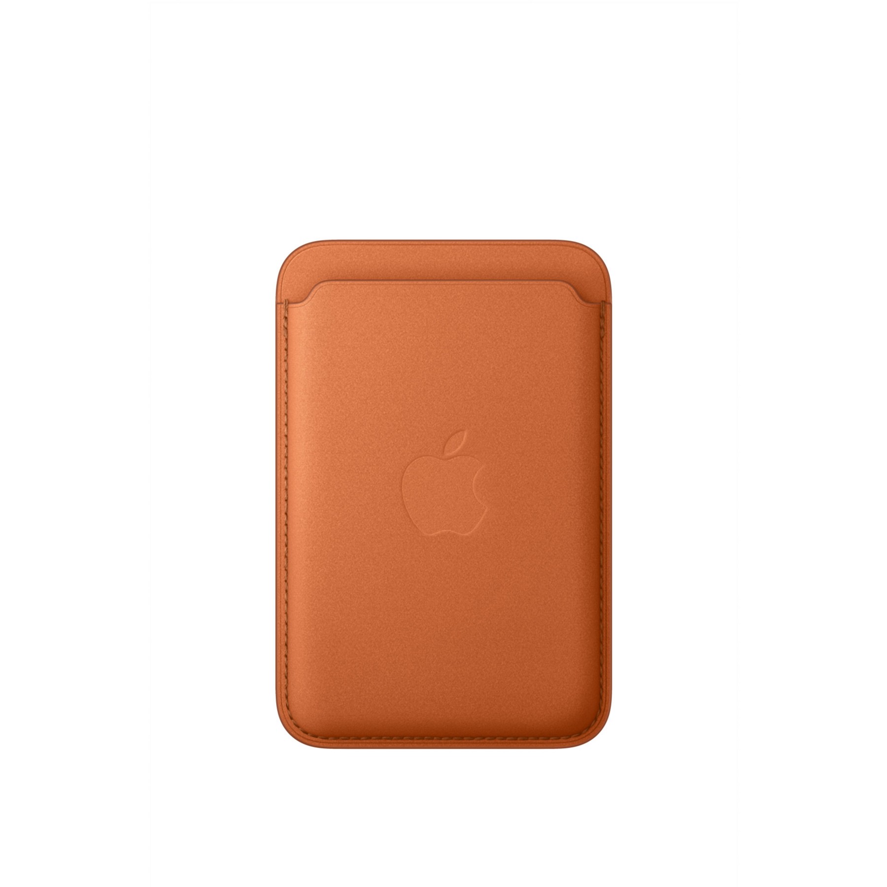 Porte-cartes APPLE MagSafe tissage fin Roux orange