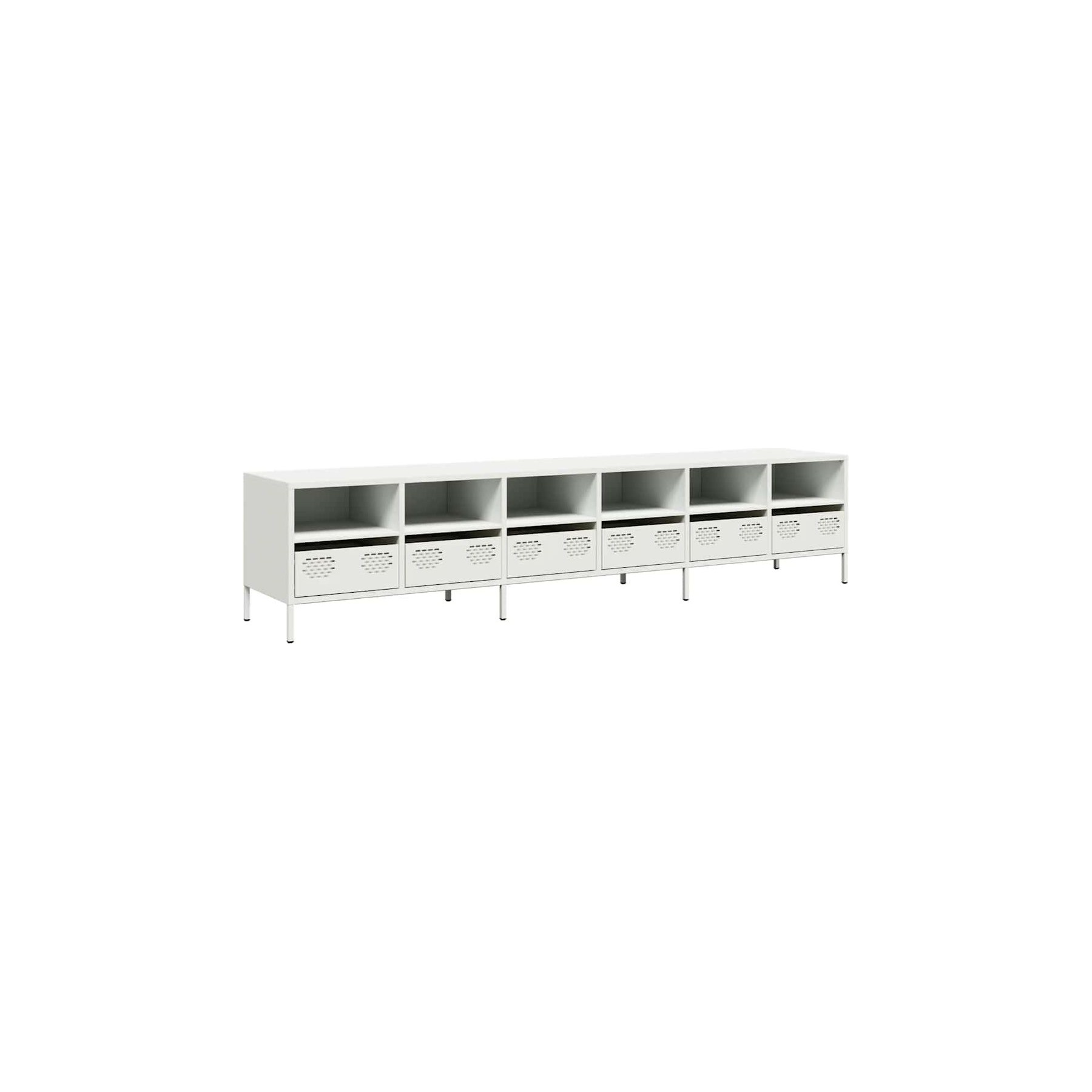 Meuble TV HELLOSHOP26 Meuble TV avec grand espace de rangement