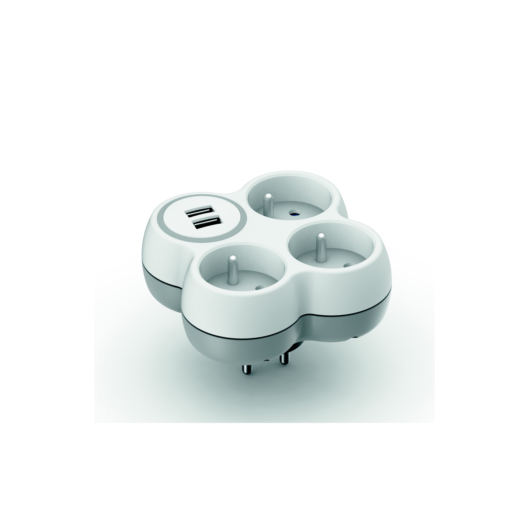 Multiprise ZENITECH 16A + 2 ports USB