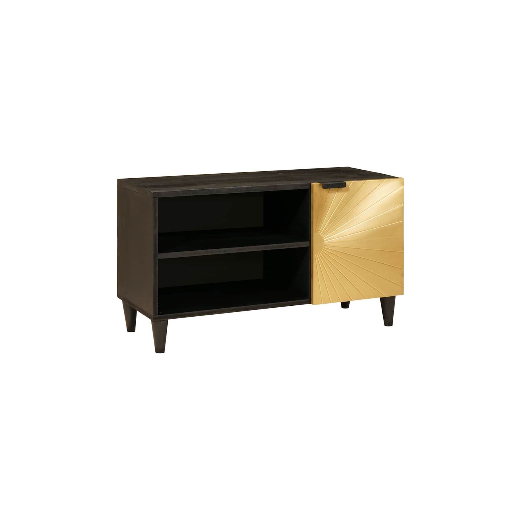 Meuble TV HELLOSHOP26 Meuble TV rectangulaire fonctionnel 80 x