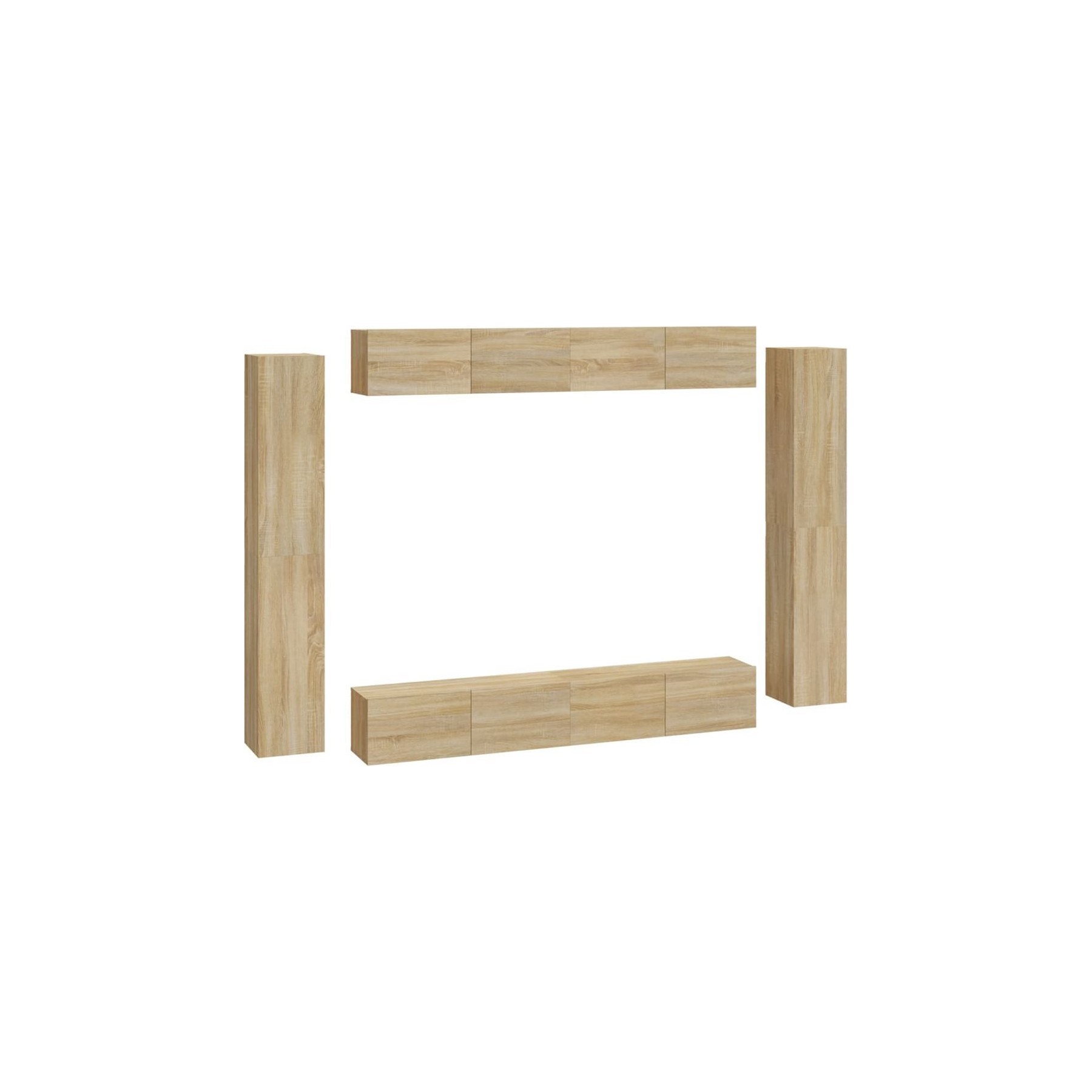 Meuble TV HELLOSHOP26 Ensemble de meubles armoire buffet TV té