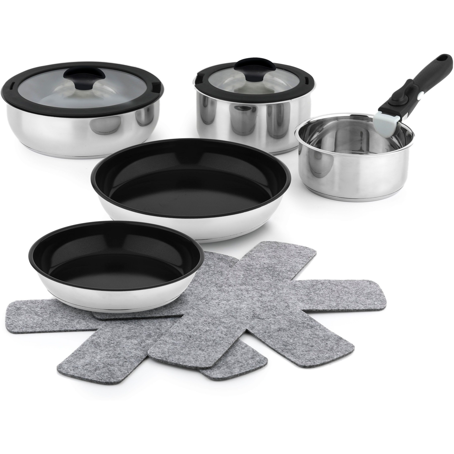 Batterie de cuisine ESSENTIELB 10 pcs revetement sain - Sans PFAS