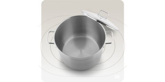Faitout ESSENTIELB 30 inox avec couvercle