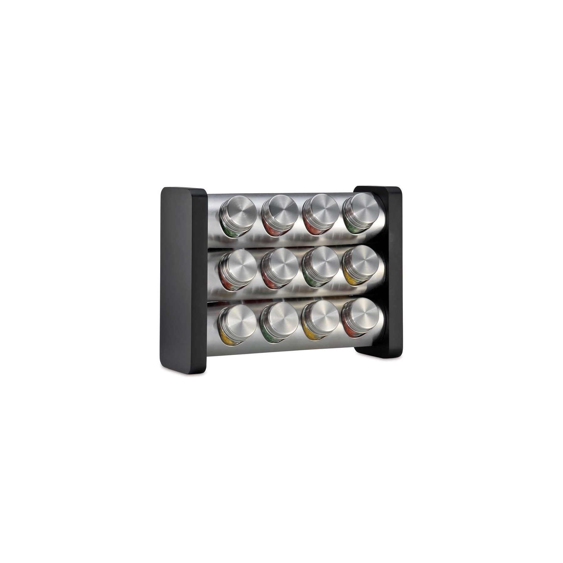 Moulin à vinaigrette KUCHENPROFI Carrousel 12 pièces noire rectangulaire