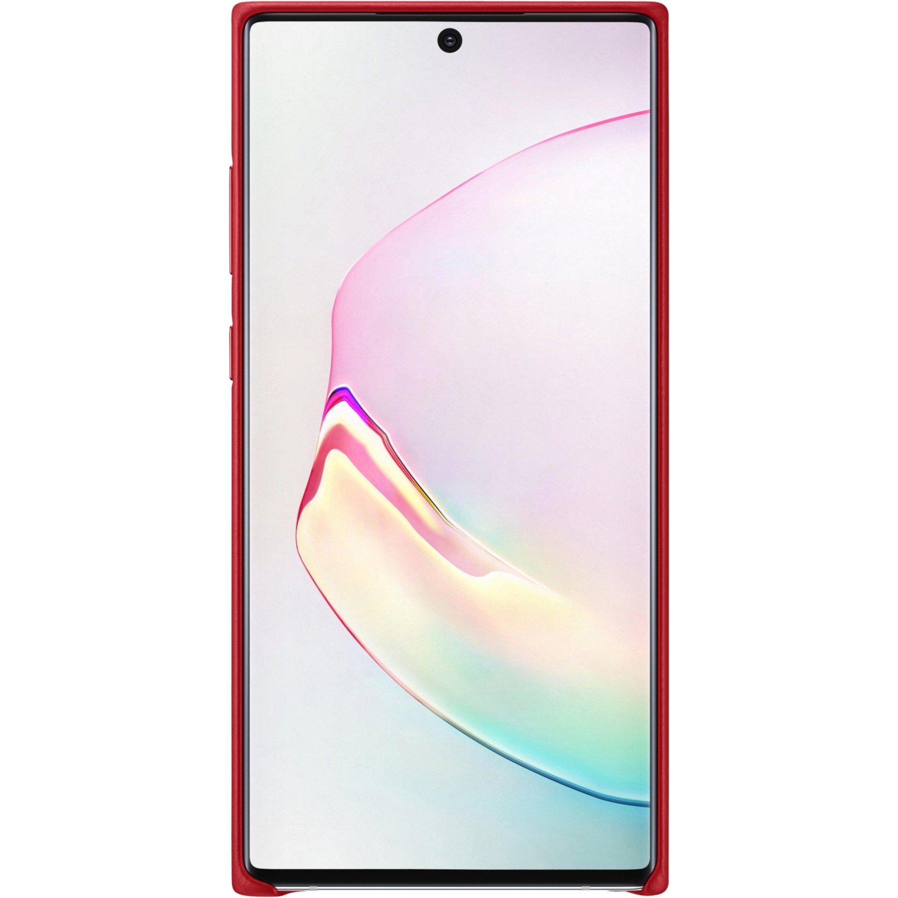 Coque SAMSUNG Note 10+ Cuir rouge