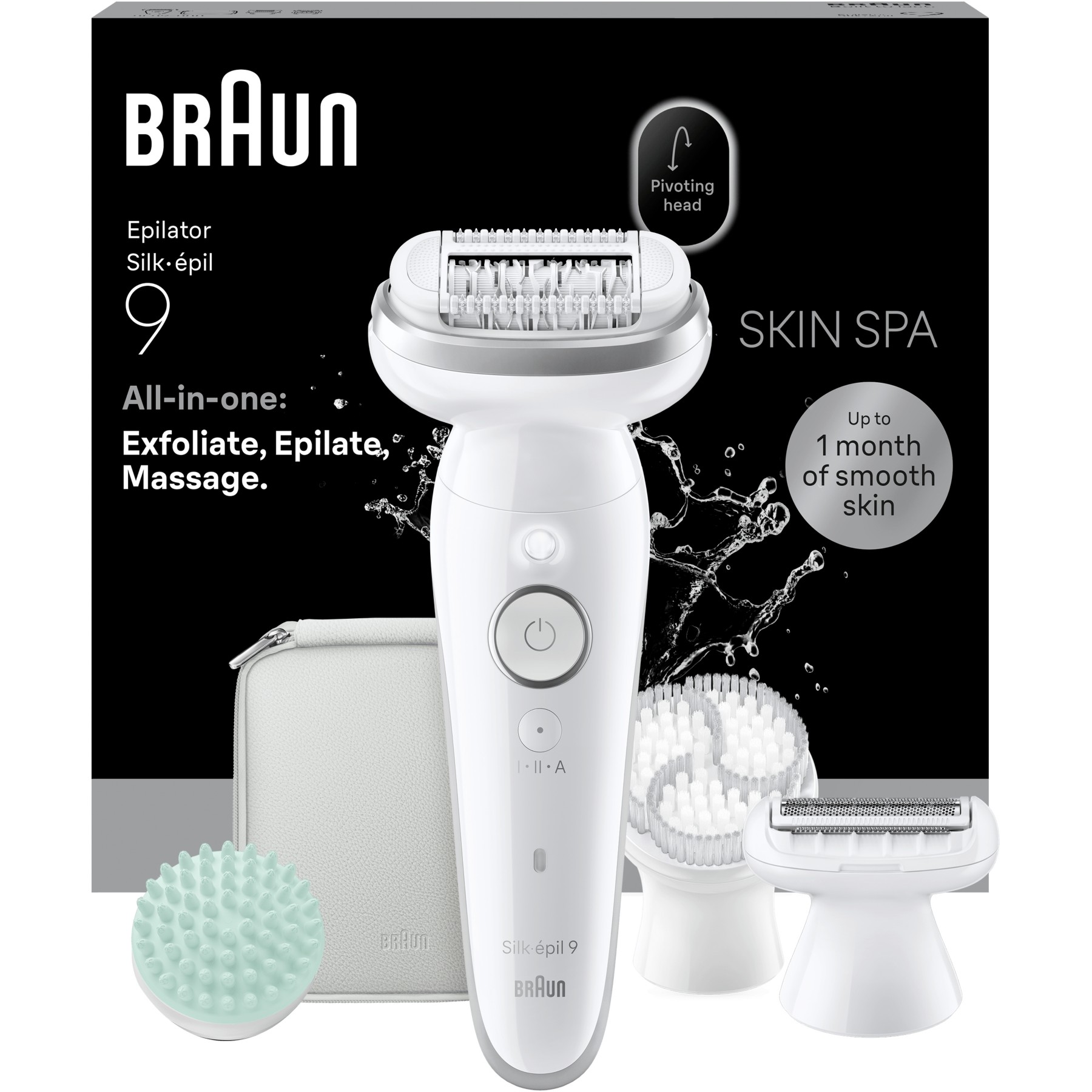 Epilateur électrique BRAUN Legepil SES9-080 Silv Box MN