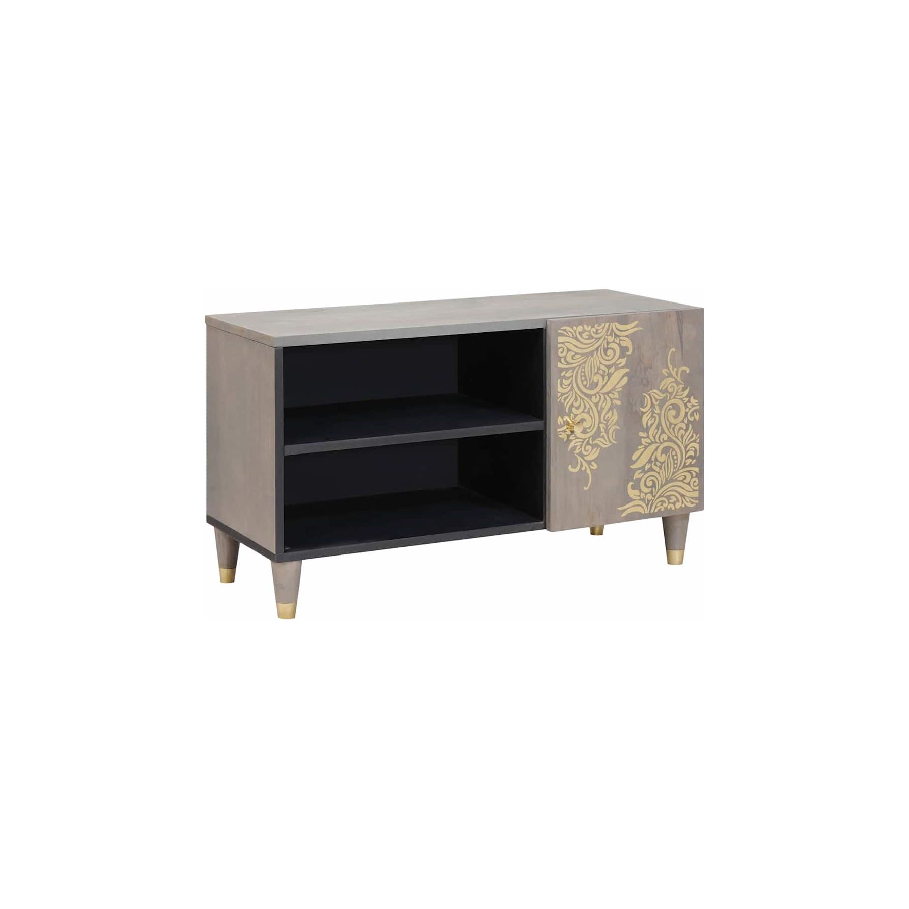 Meuble TV HELLOSHOP26 Meuble TV design moderne avec rangement